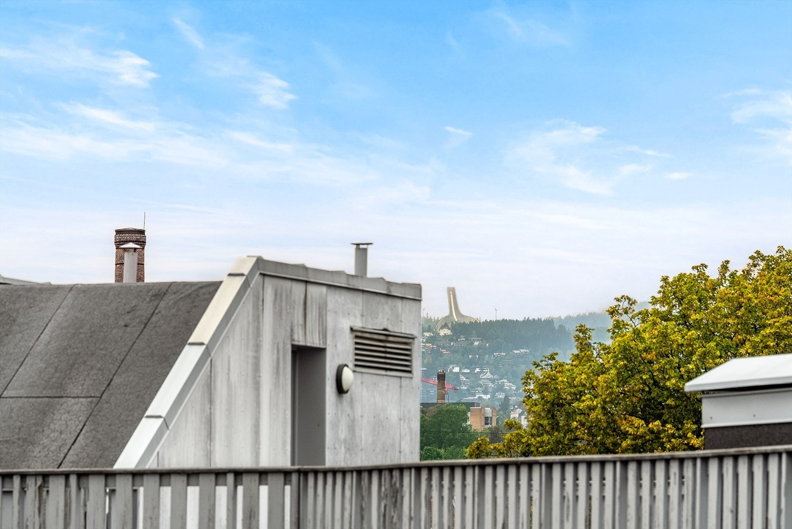 Takterrassen har praktfull panoramautsikt over Oslo. Galleribilde