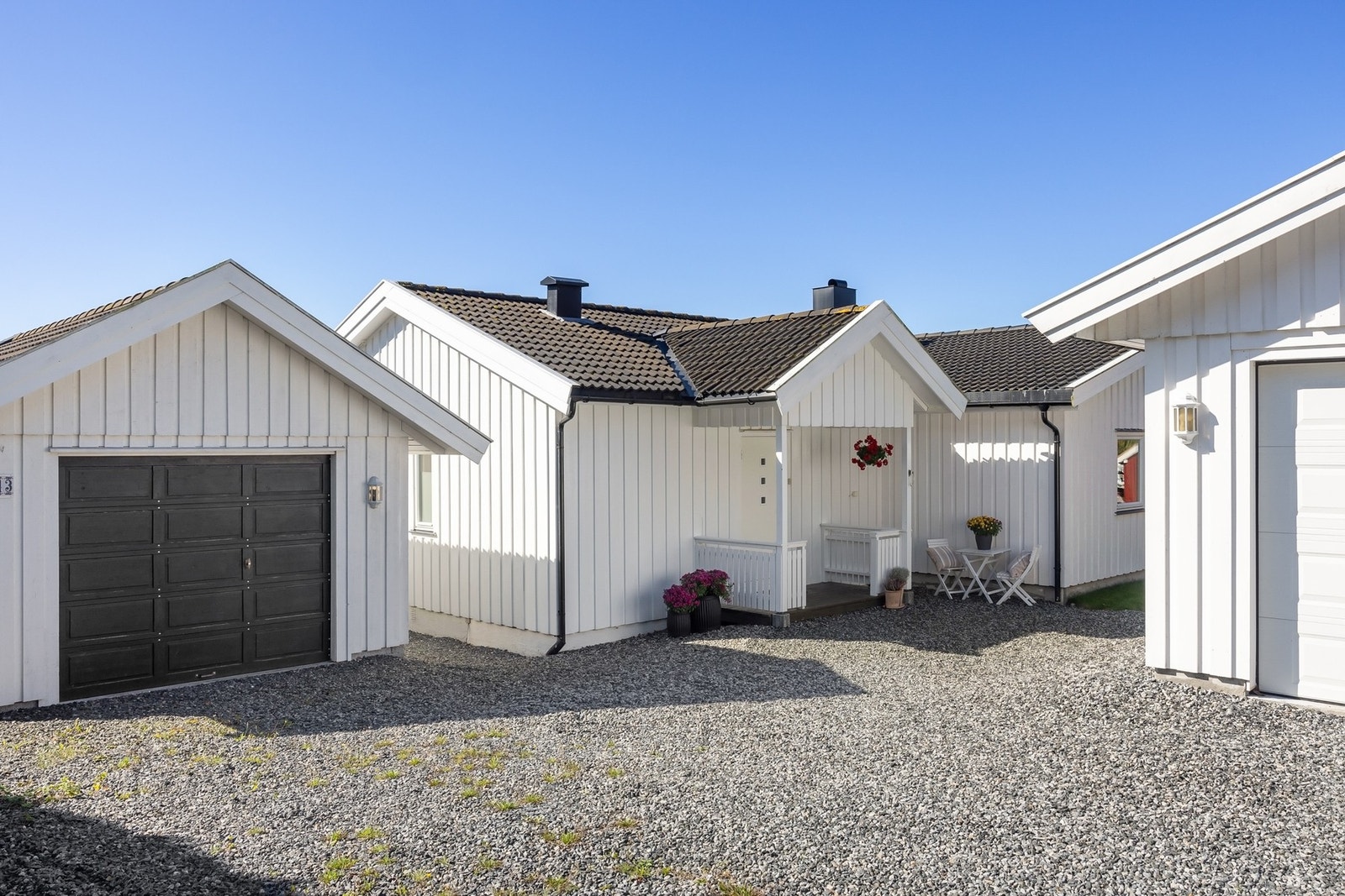Bilen parkerer du i garasje eller på gårdsplass Galleribilde