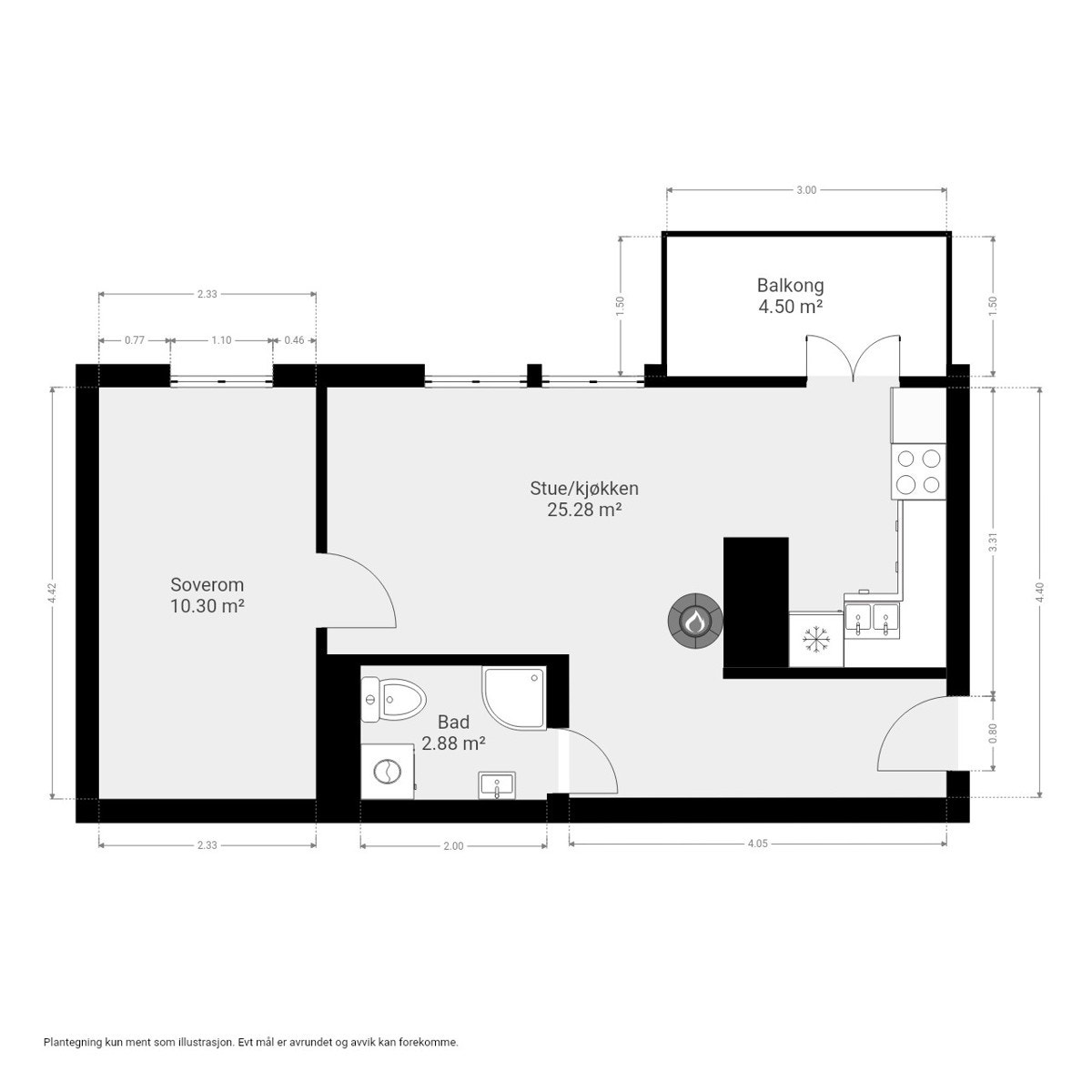 Planskisse Galleribilde