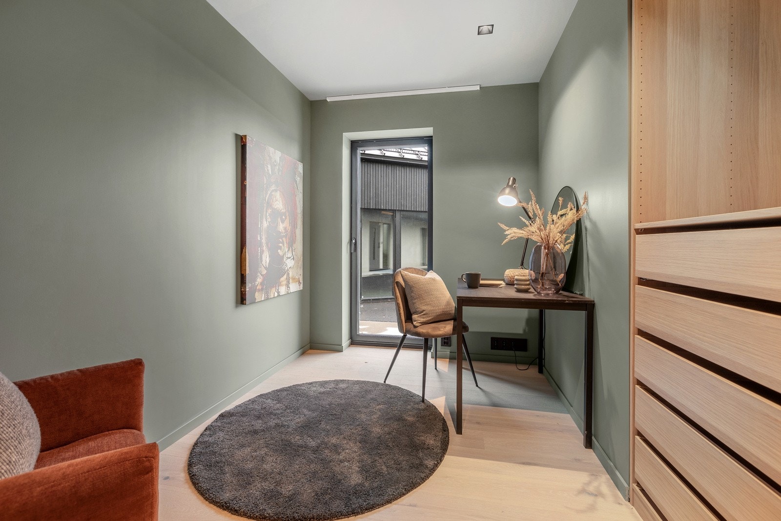 Siste soverommet, kan benyttes som kontor som feks det er gjort på bildet her Galleribilde