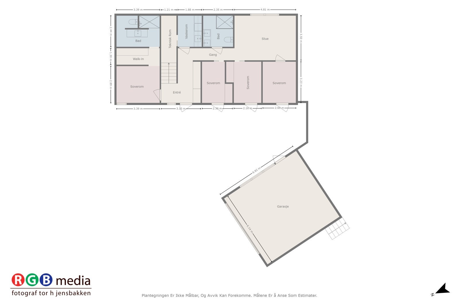 Plantegning underetasje Galleribilde