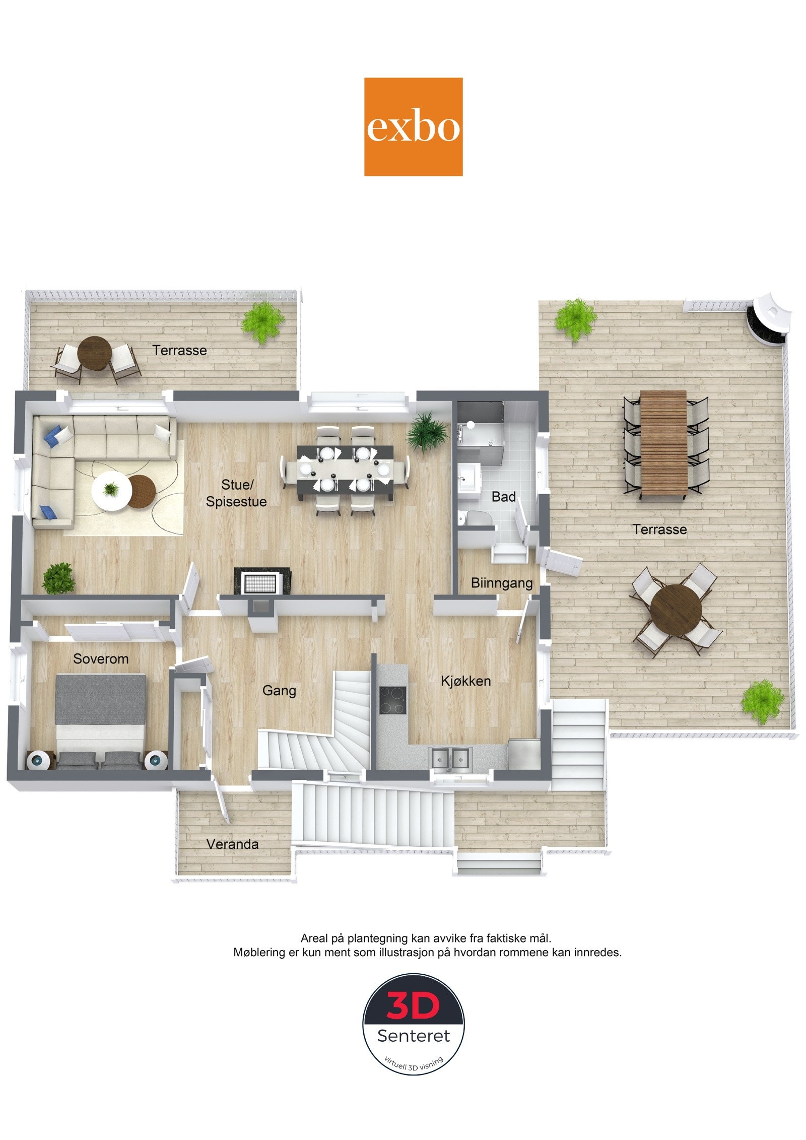 Plantegning hovedetasje. Galleribilde