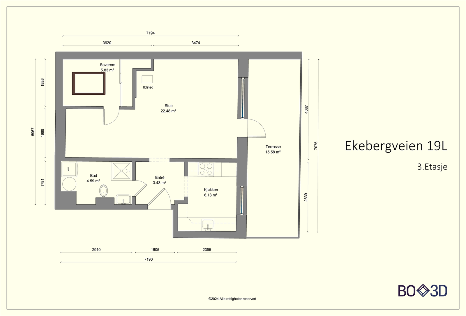Plantegning. Galleribilde