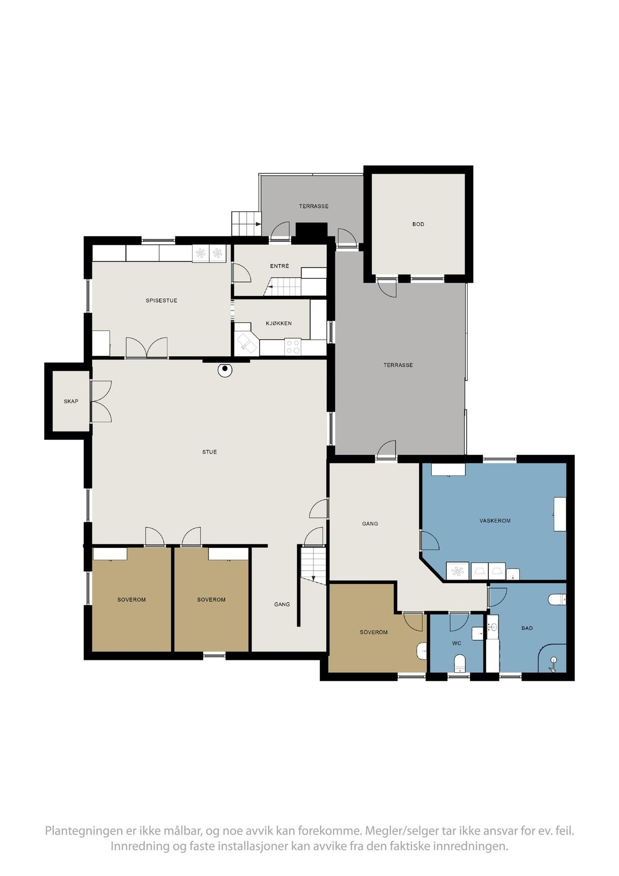 Plantegning 1.etasje Galleribilde