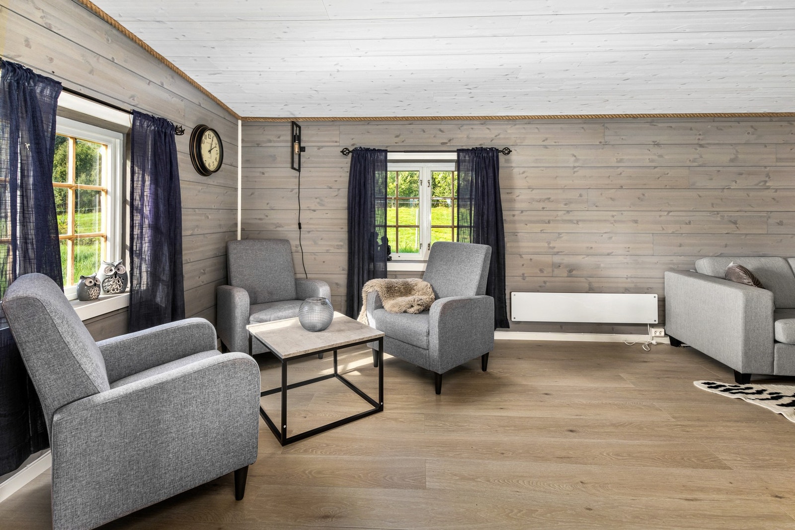 Stue som nylig ble tilbygd. Galleribilde