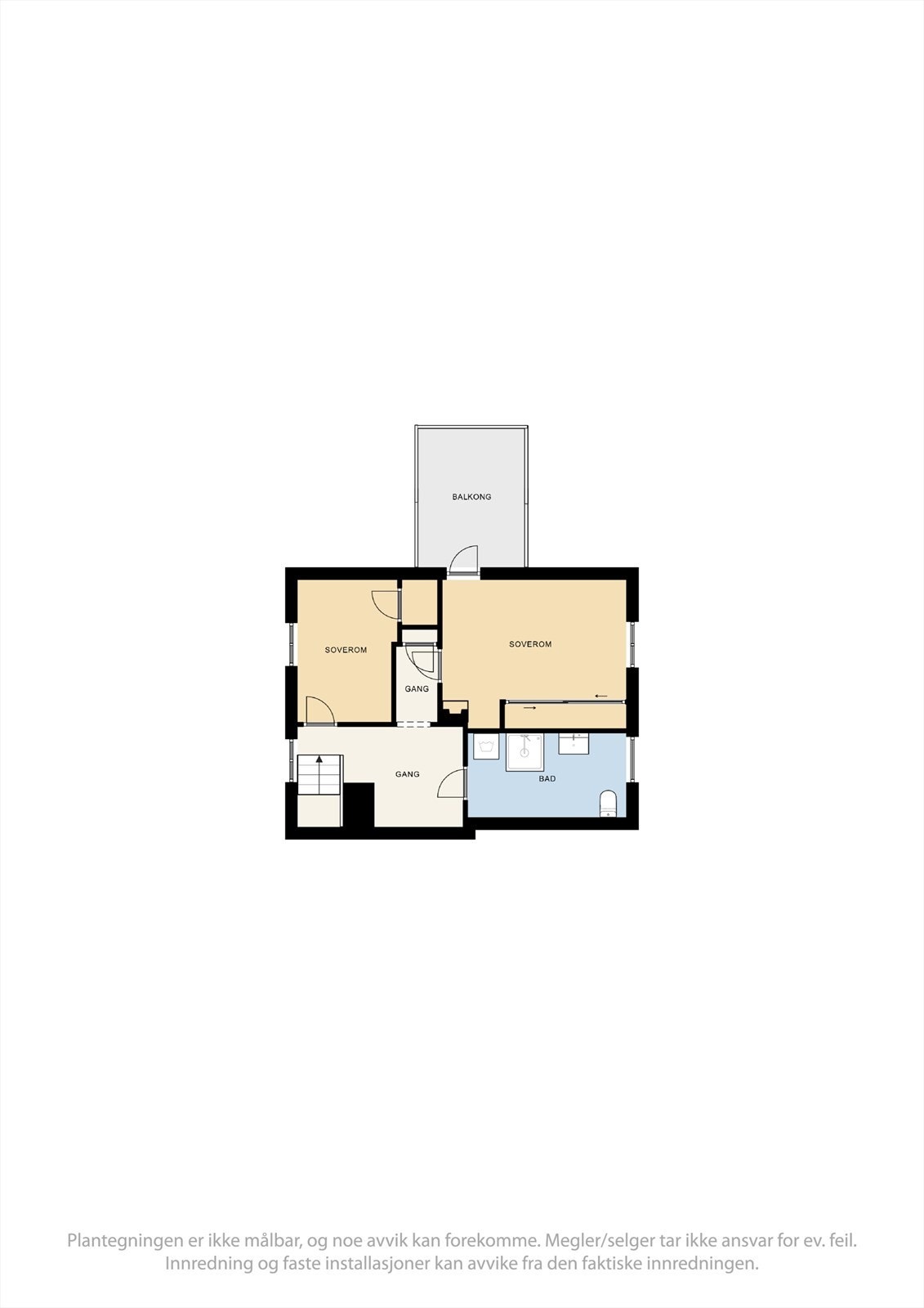 Plantegning 2. etasje Galleribilde