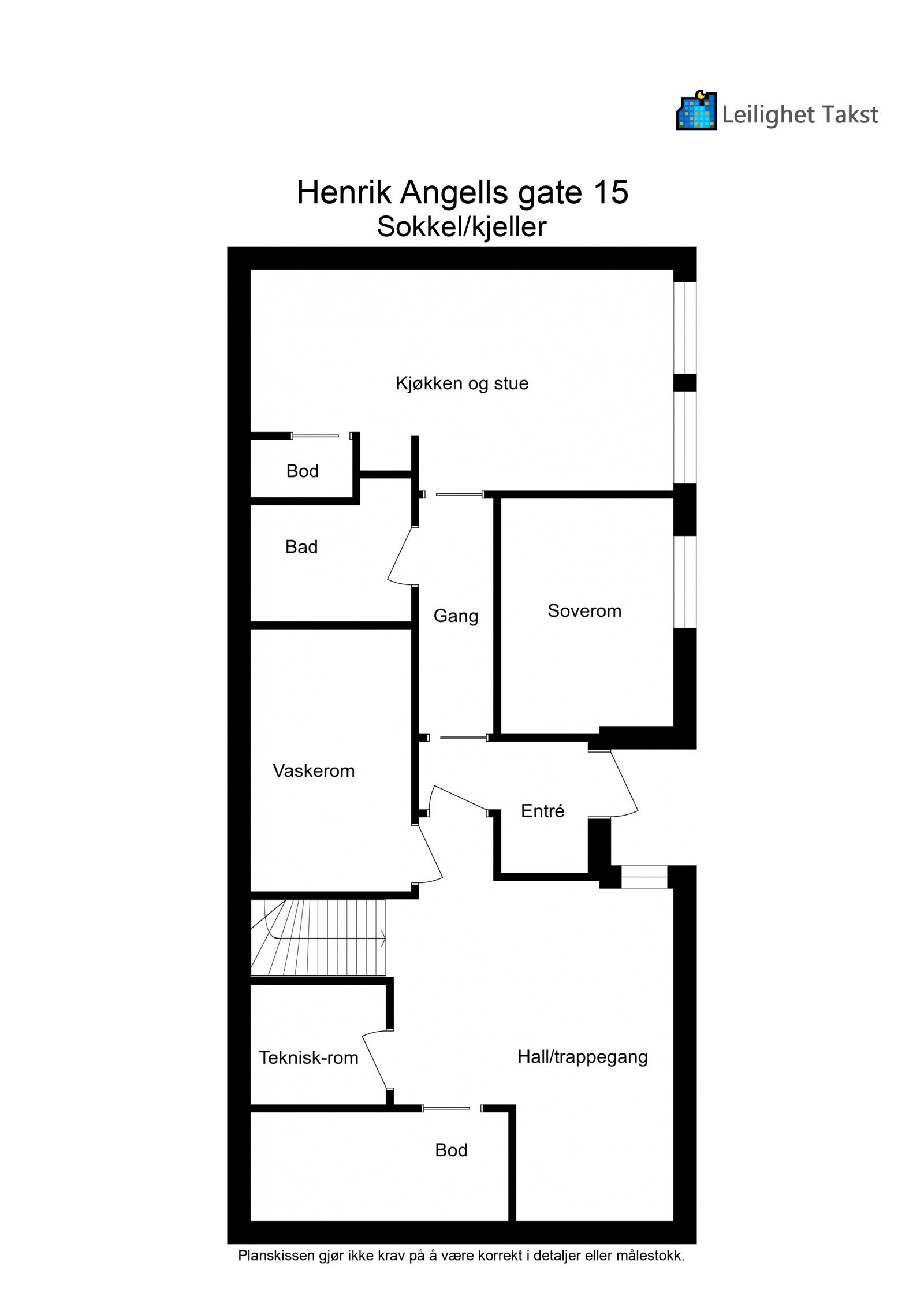 Kjeller planskisse Galleribilde