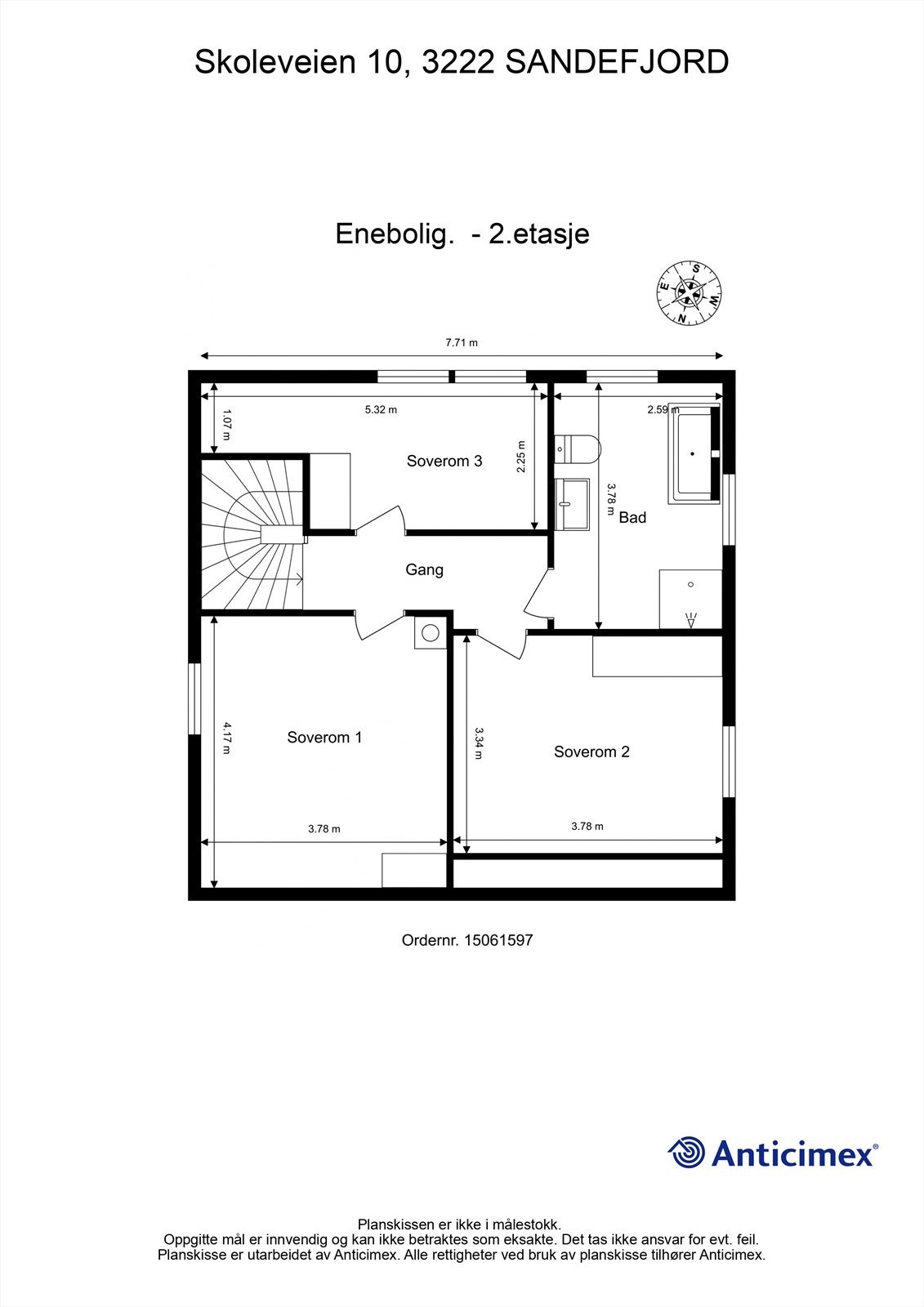 Plantegning 2. etasje Galleribilde