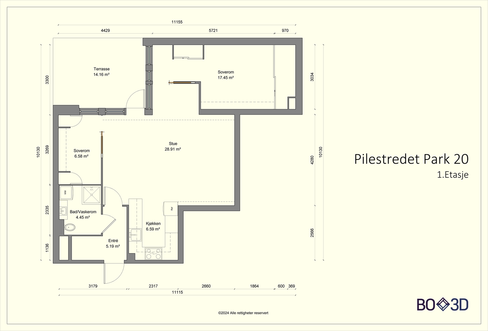 Plantegning. Galleribilde