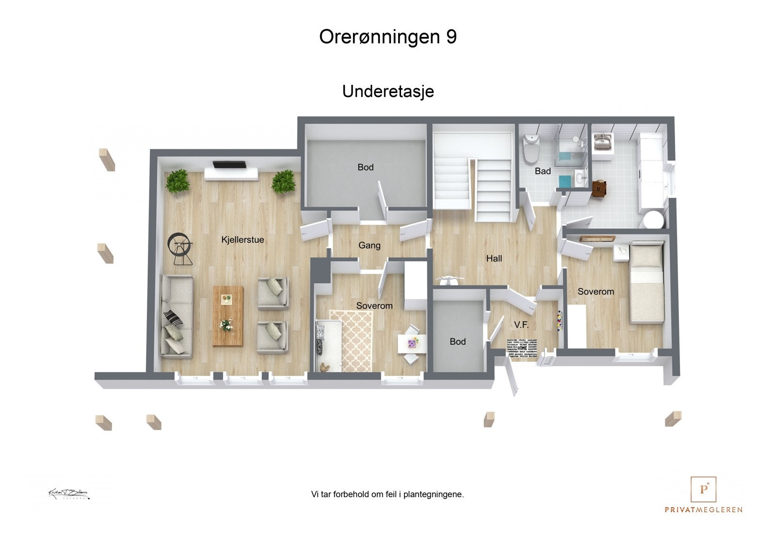 Plantegning underetasjen Galleribilde