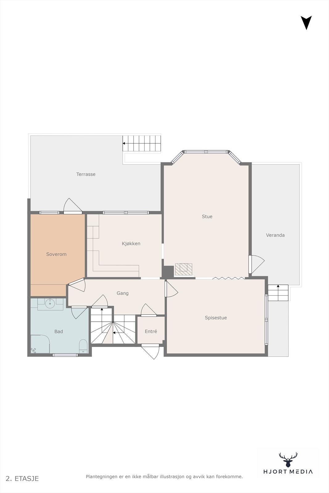 Plantegning - hovedetg. Galleribilde