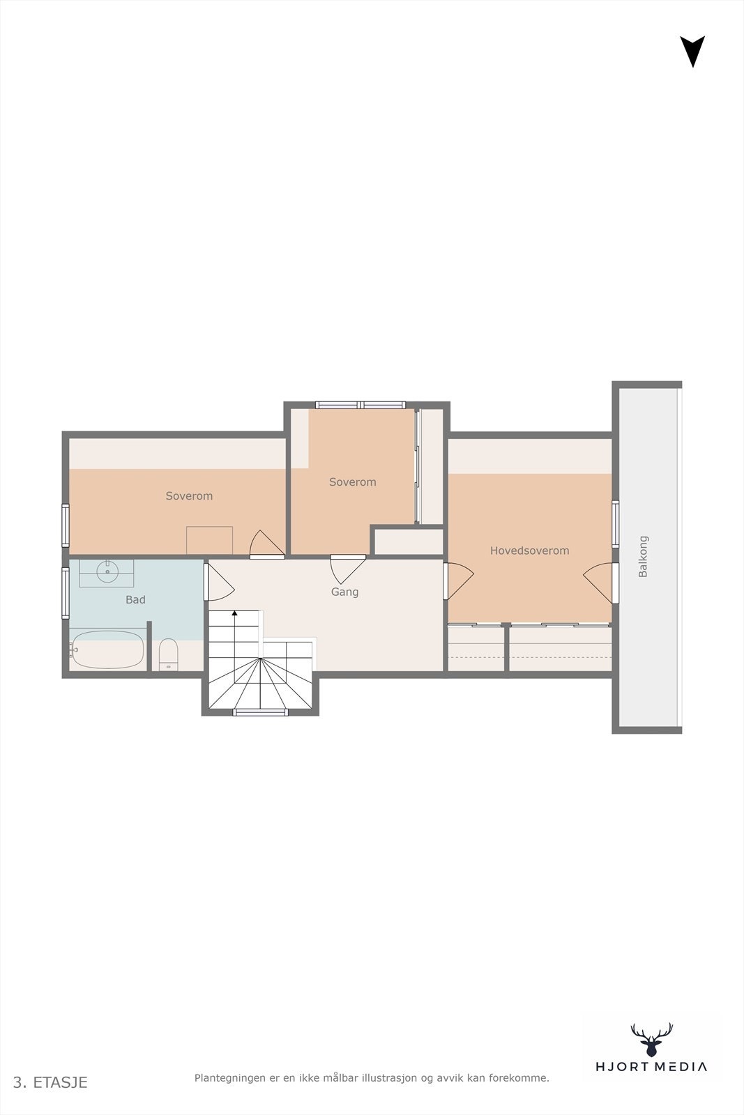 Plantegning - loft Galleribilde