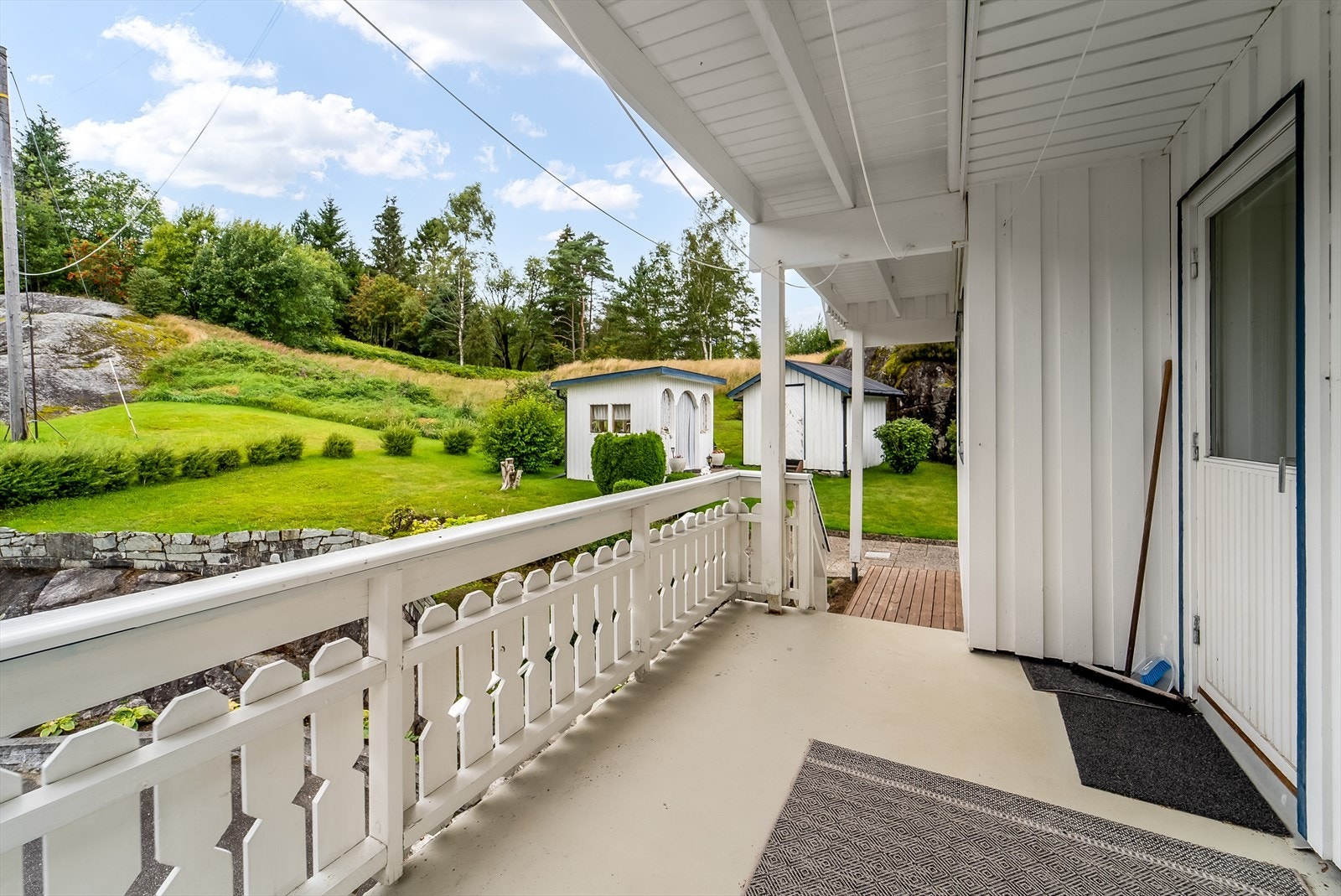 Veranda ut fra stue i hovedetg. Galleribilde