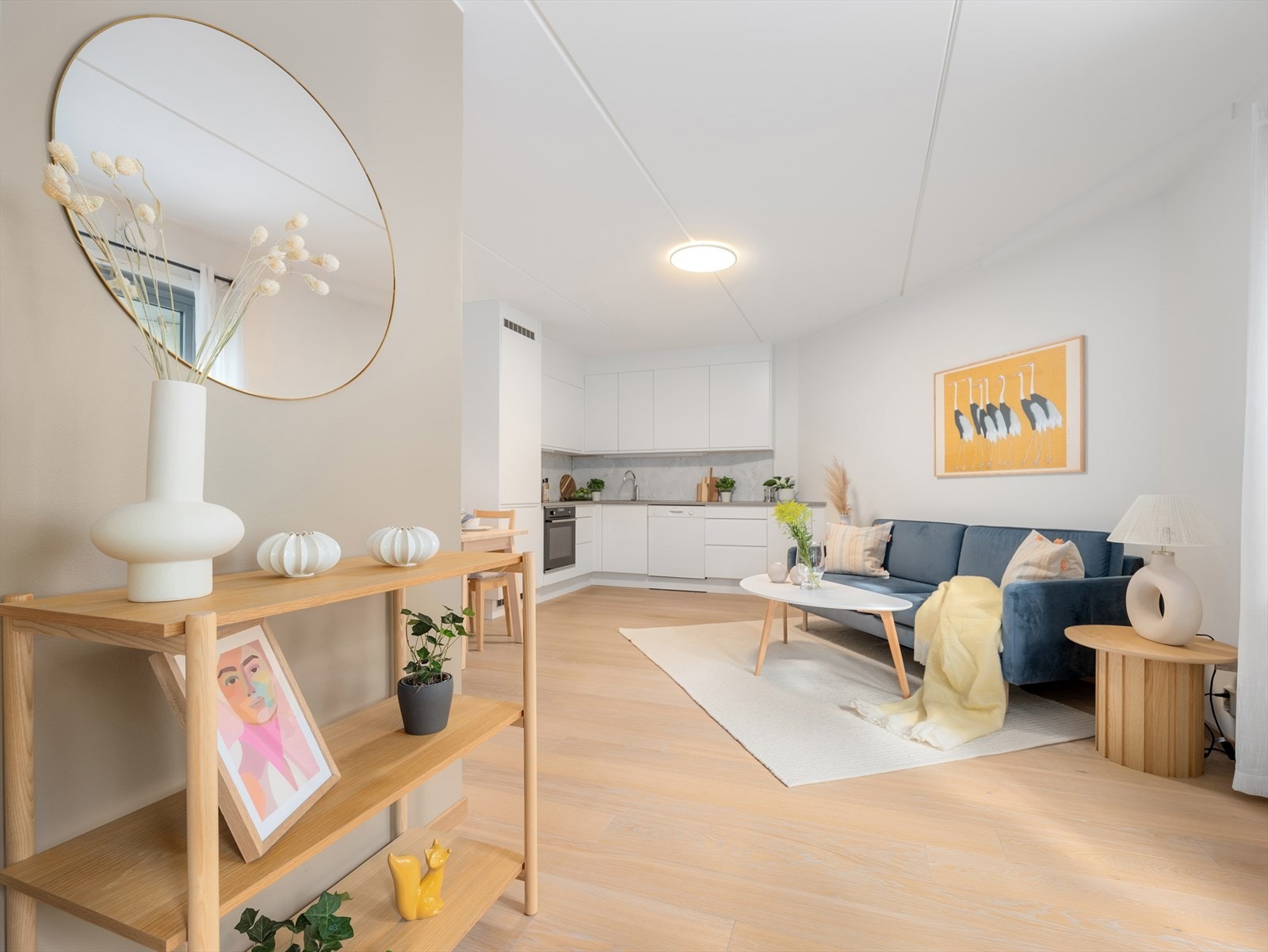 - Det er lagt 1-stavs parkett på gulvene - Galleribilde