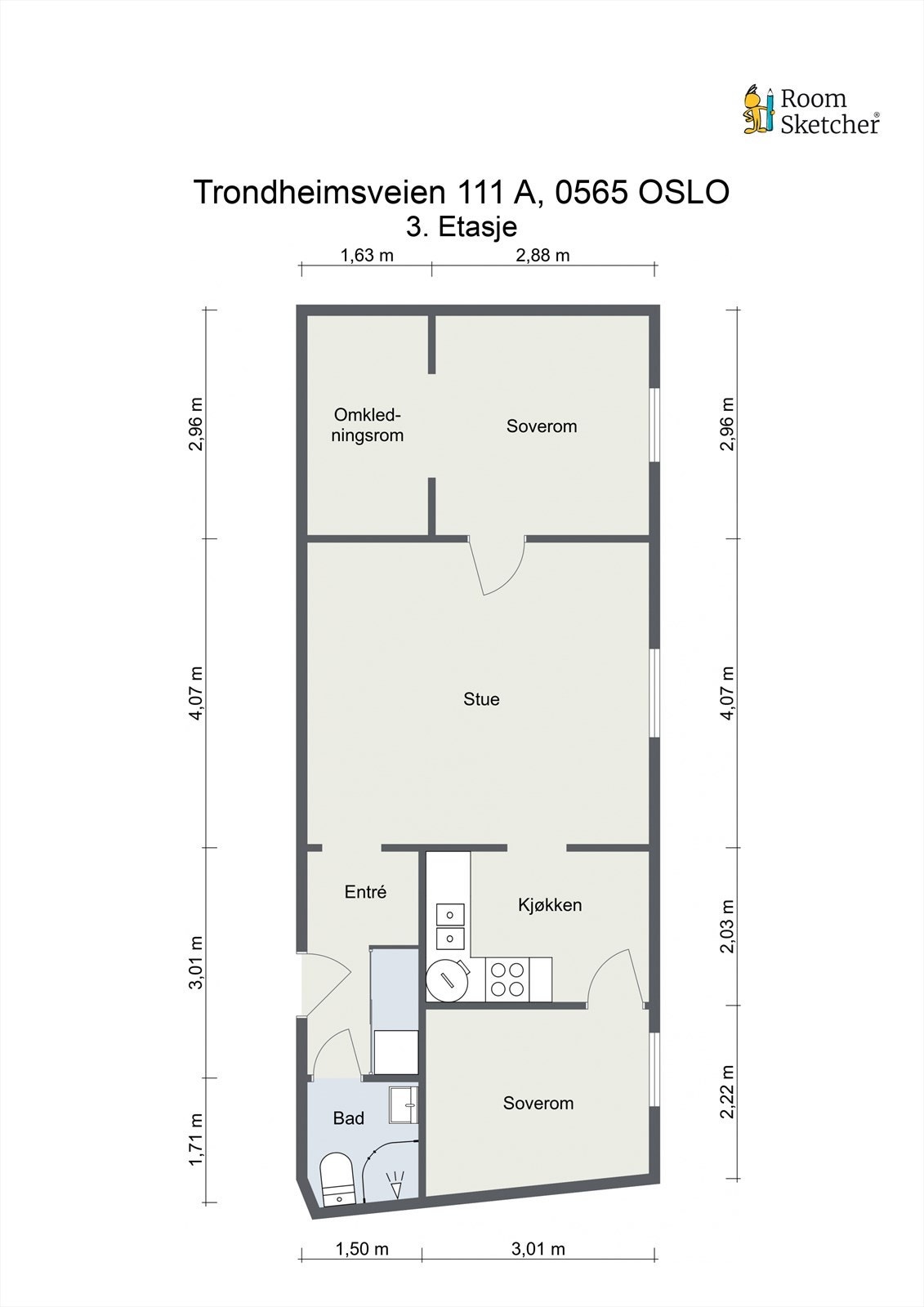 - Vi viser deg plantegning tidlig, slik at du får orientert deg - Galleribilde