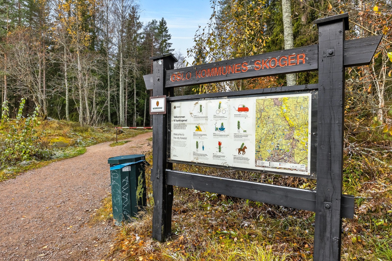 Marka ligger rett ved og er åpen for fisking i alle tjern og vann. Galleribilde