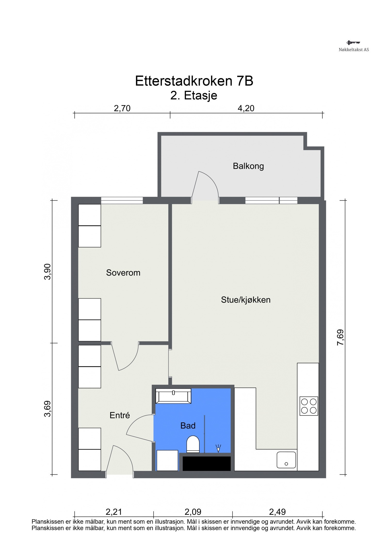 Plantegning 2.etasje Galleribilde
