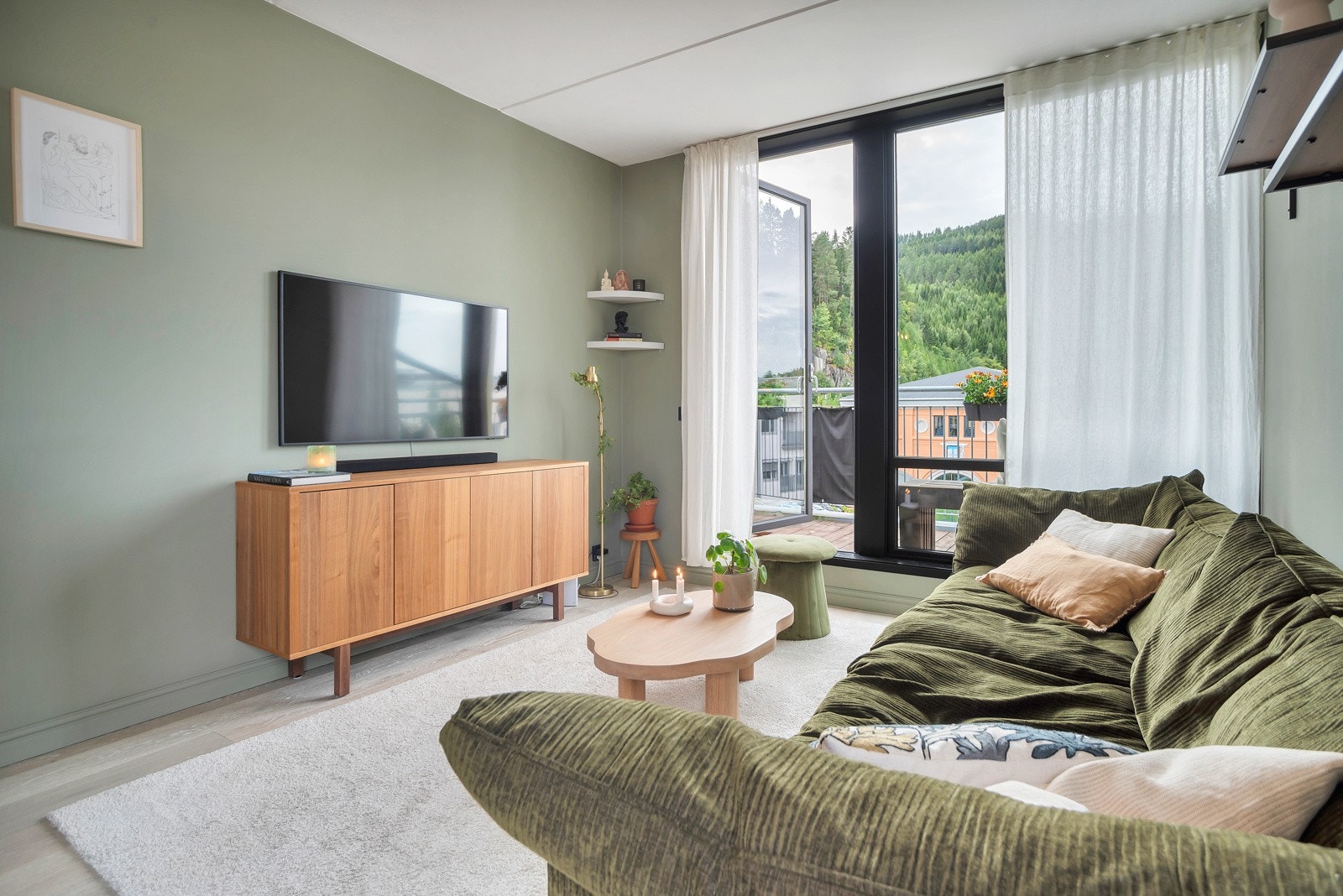 Det er lagt fiber tilknyttet blokka. Galleribilde