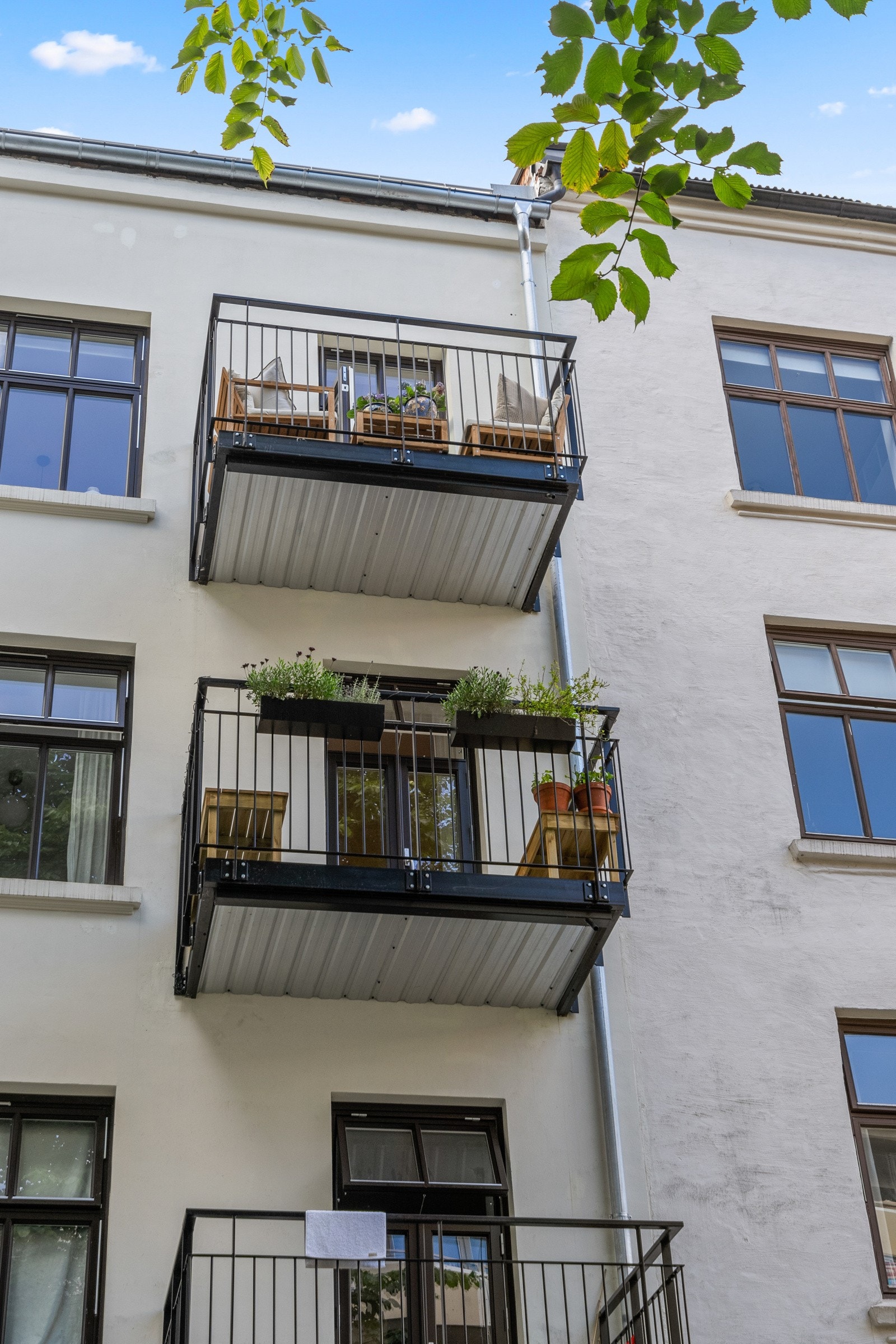 Balkongene ble etablert i 2023. Galleribilde