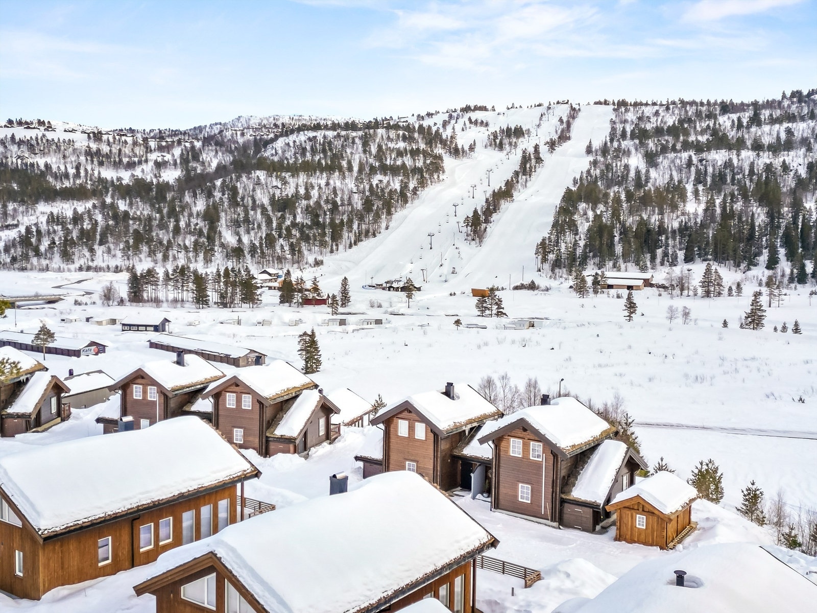 Kort vei til skisenteret Galleribilde