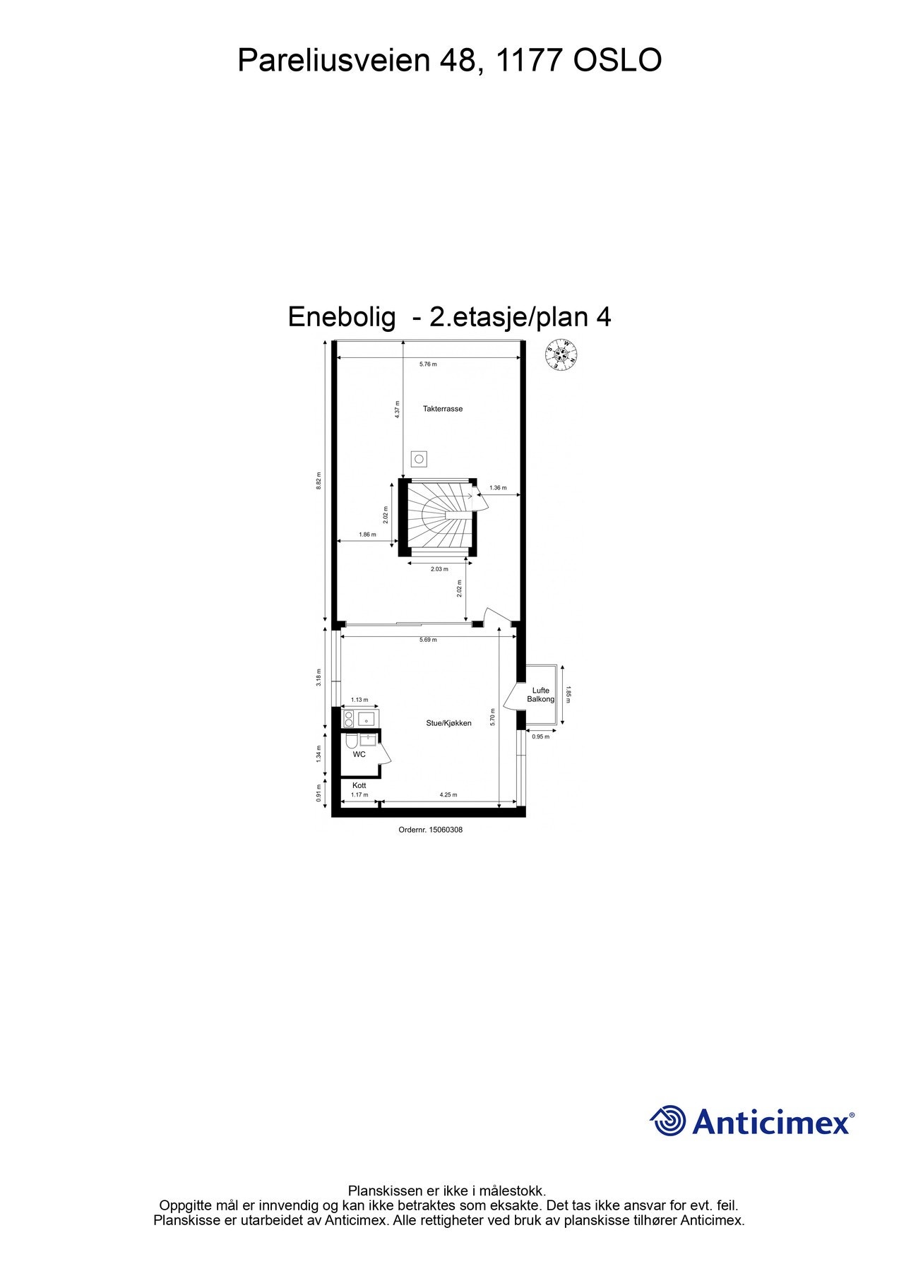 Plantegning, 2.etasje. Galleribilde