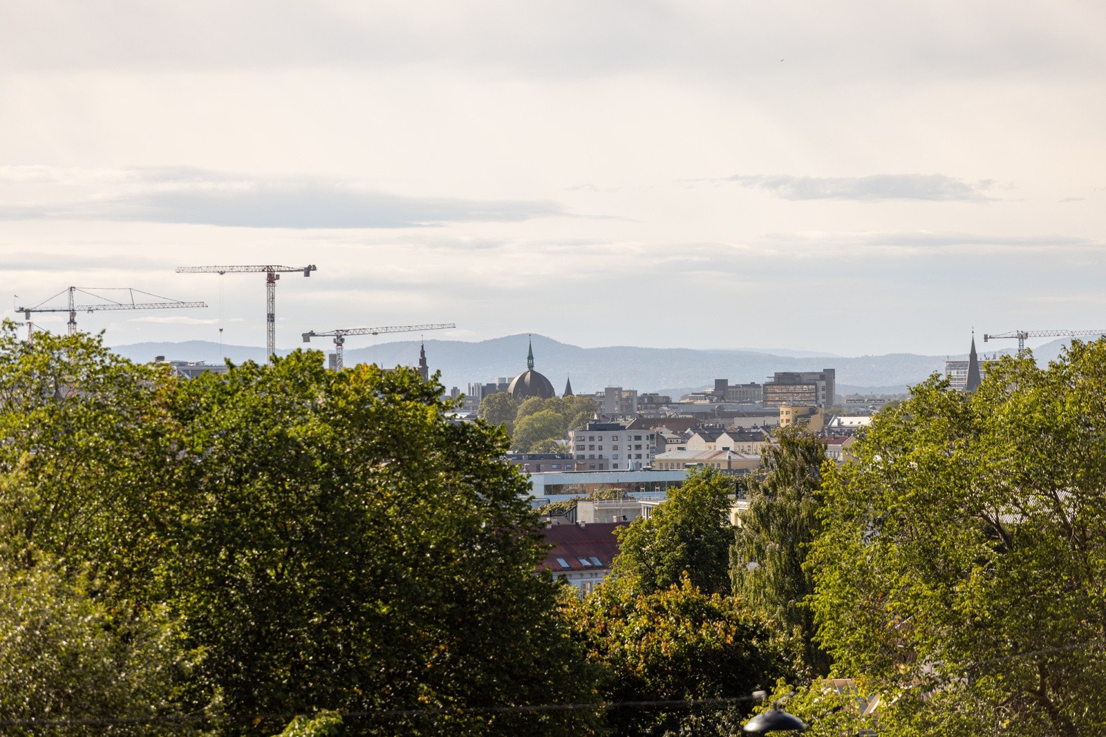 Utsikt Oslo sentrum. Galleribilde