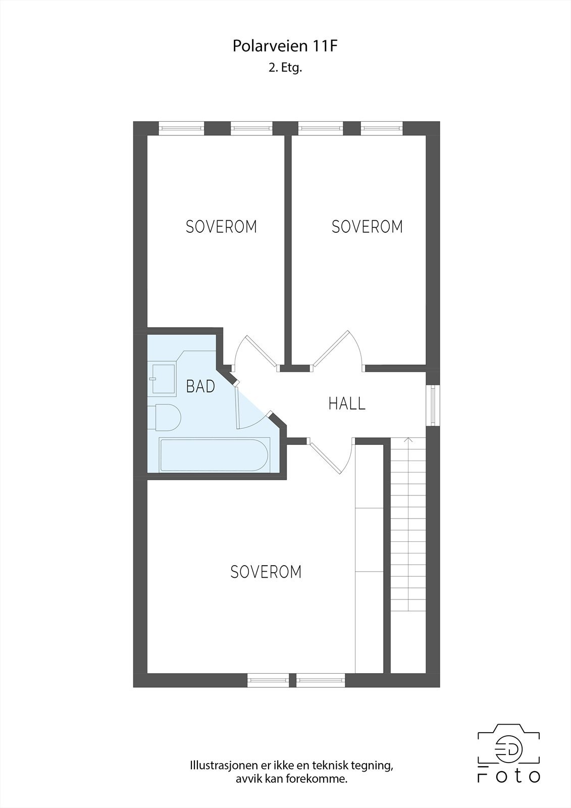 Plantegning 2. etasje Galleribilde
