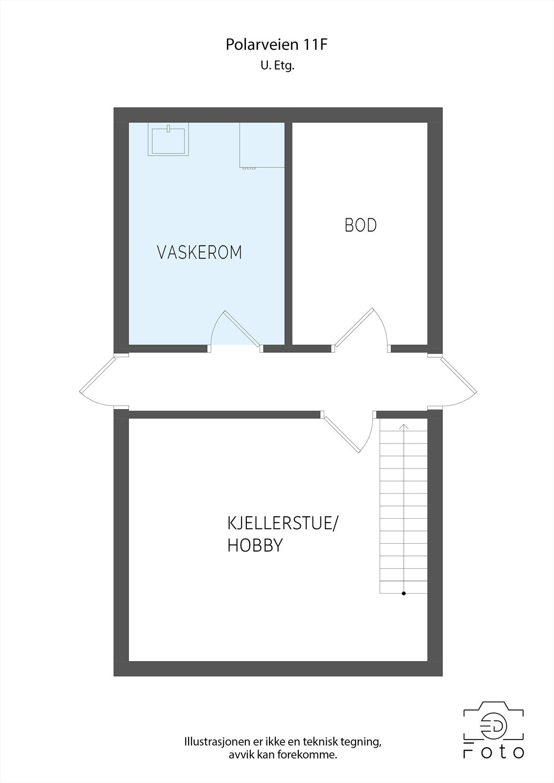 Plantegning underetasje Galleribilde