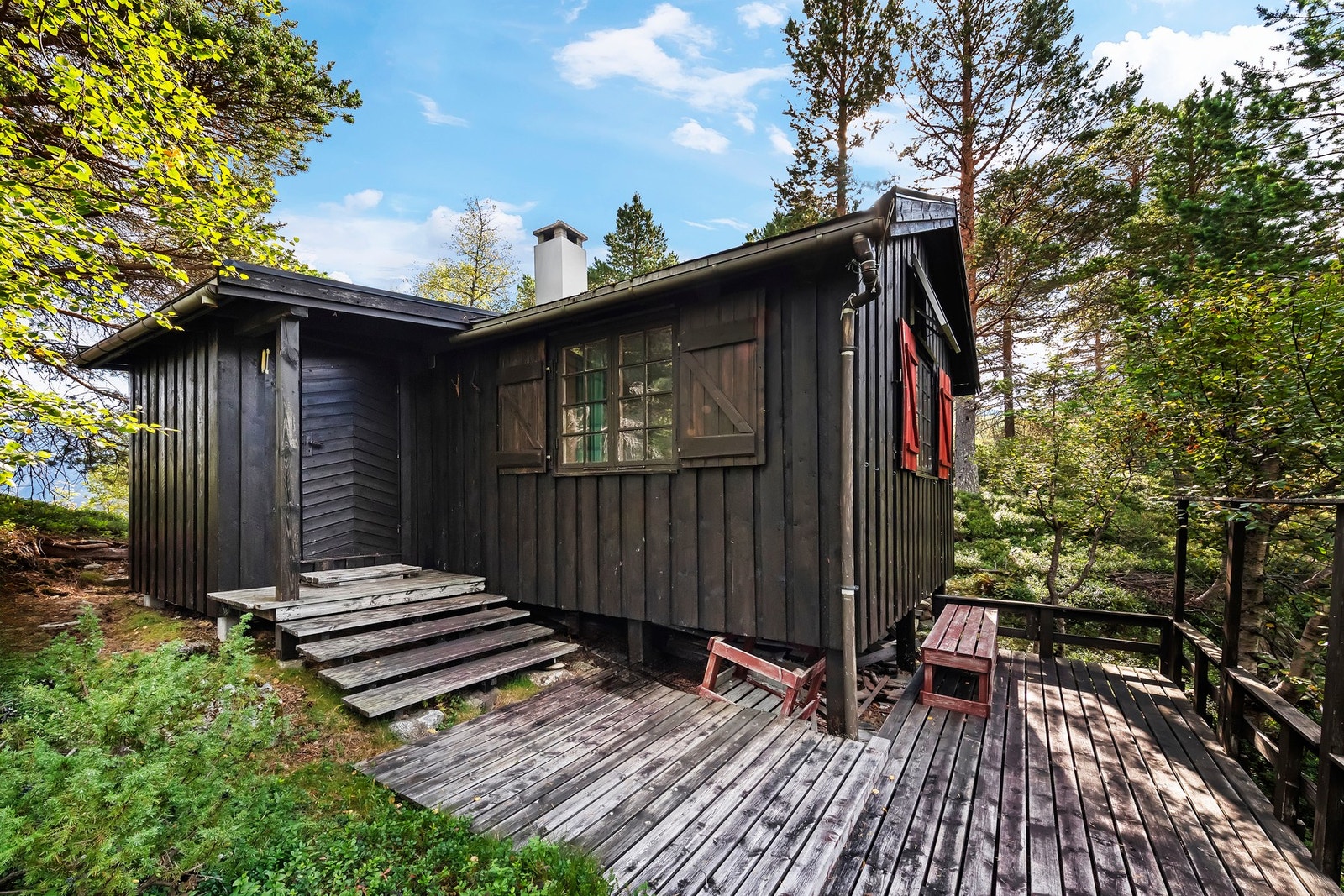 Terrasse og inngangsparti Galleribilde