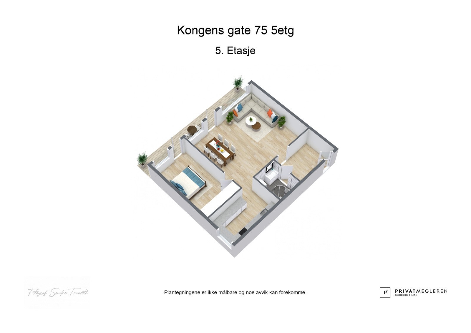 - 3D plantegng (ikke målbart) | Kontakt gjerne megler for sprøsmål - Galleribilde