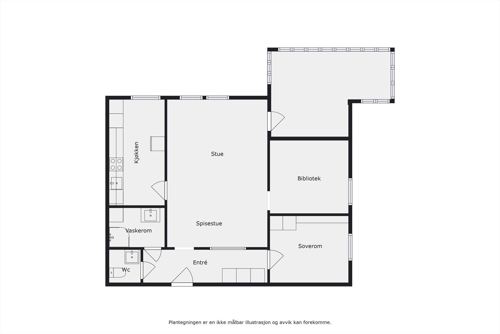 Plantegning Galleribilde