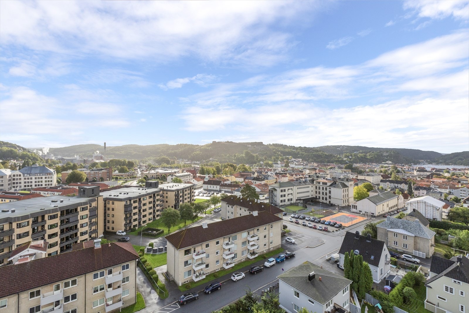 Utsikt fra balkong Galleribilde