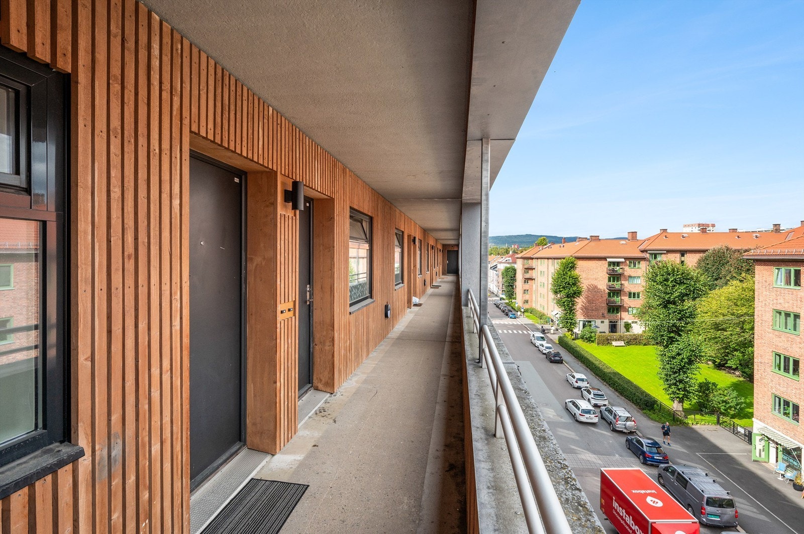 Adkomst via svalgang. Galleribilde
