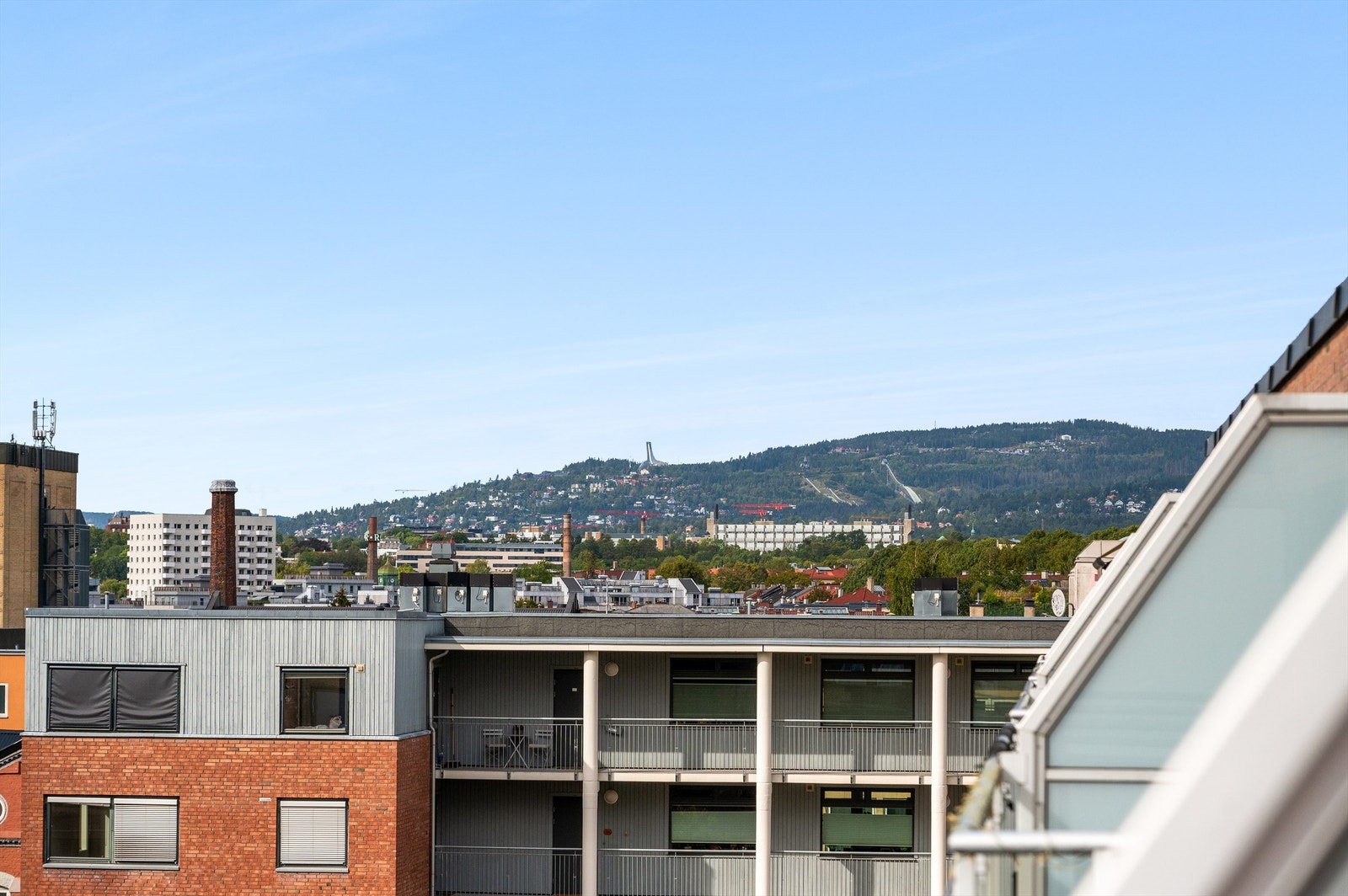 Flott utsikt fra balkongen. Galleribilde