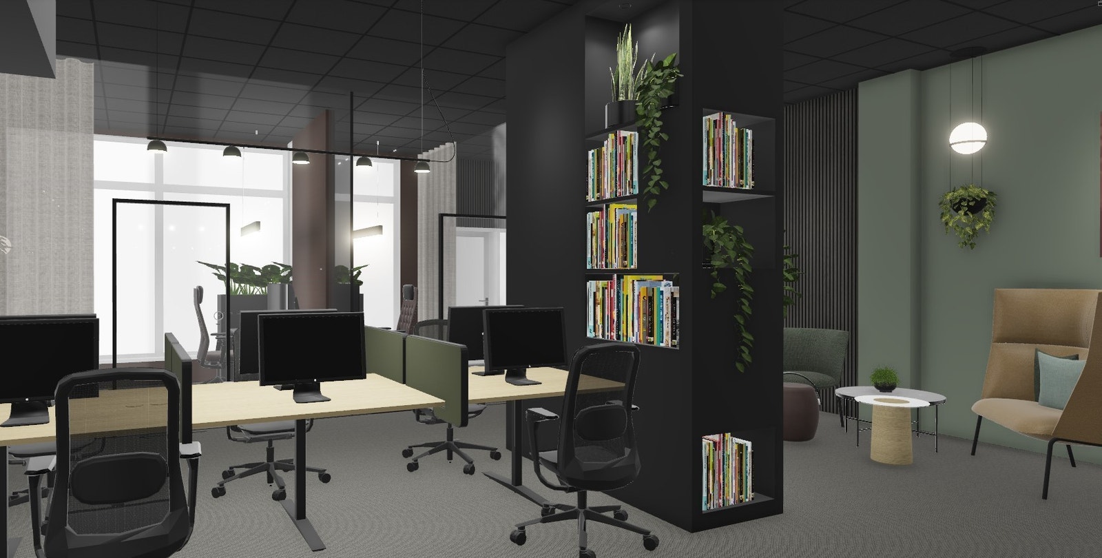 3D Visualisering av lokalene Galleribilde