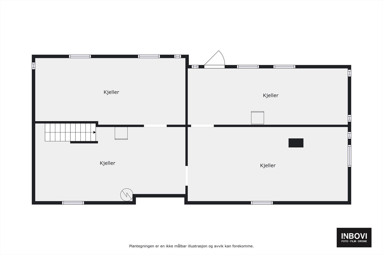 Plantegning underetasjen Galleribilde