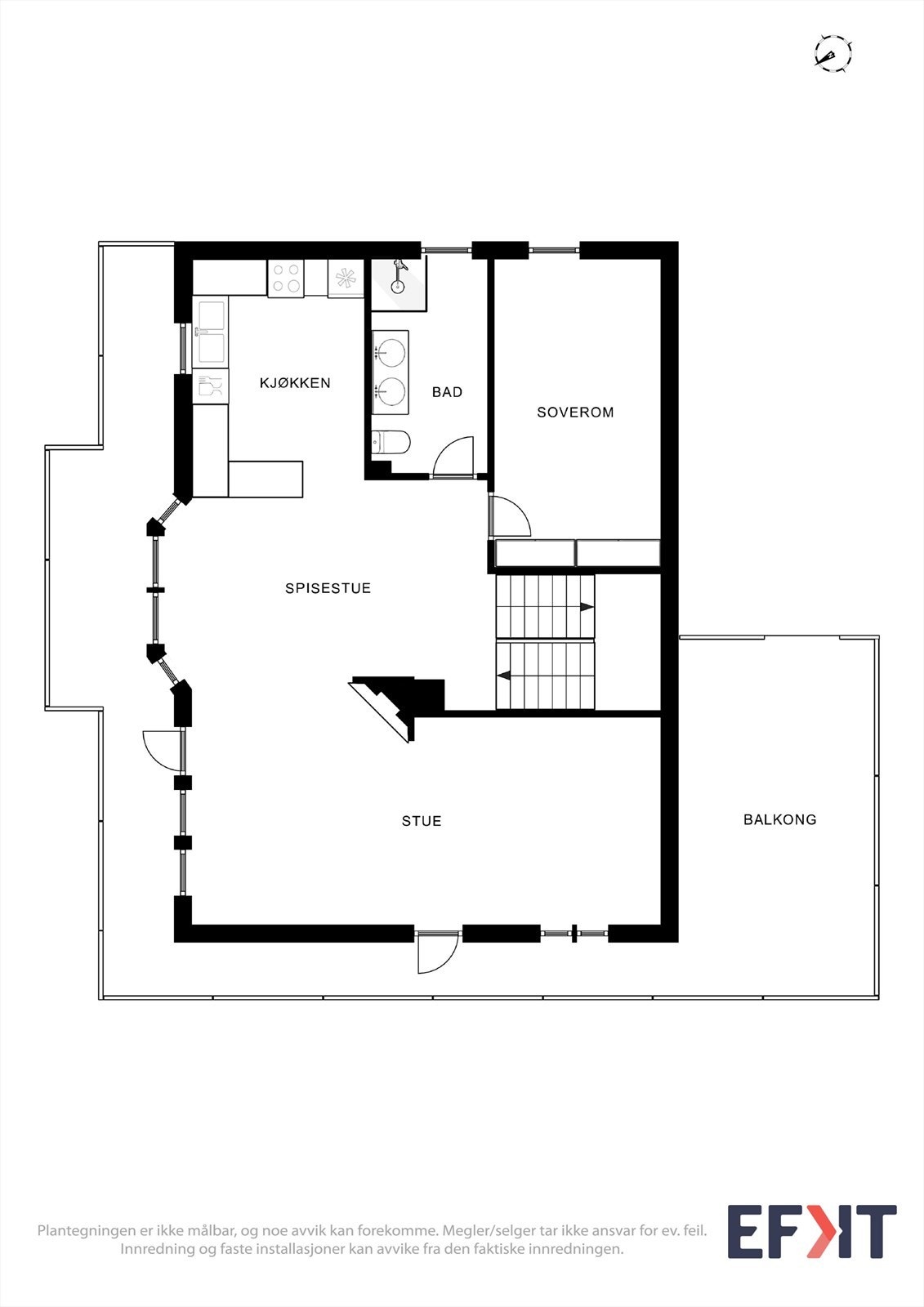 Plantegning hovedetasje Galleribilde