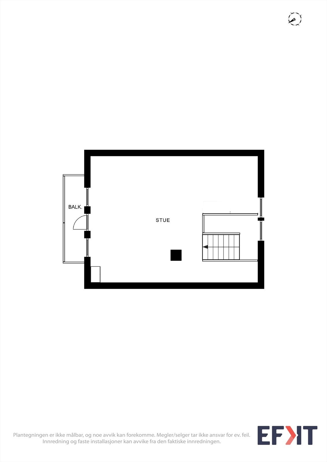 Plantegning loftsetasje Galleribilde