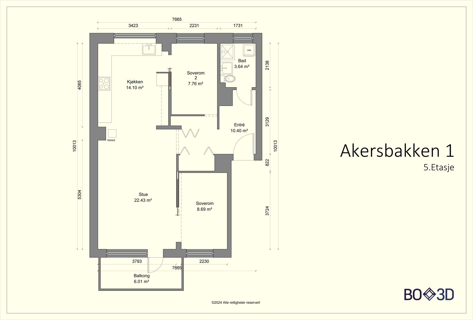 Aller først: plantegning så du får orientert deg litt. Galleribilde