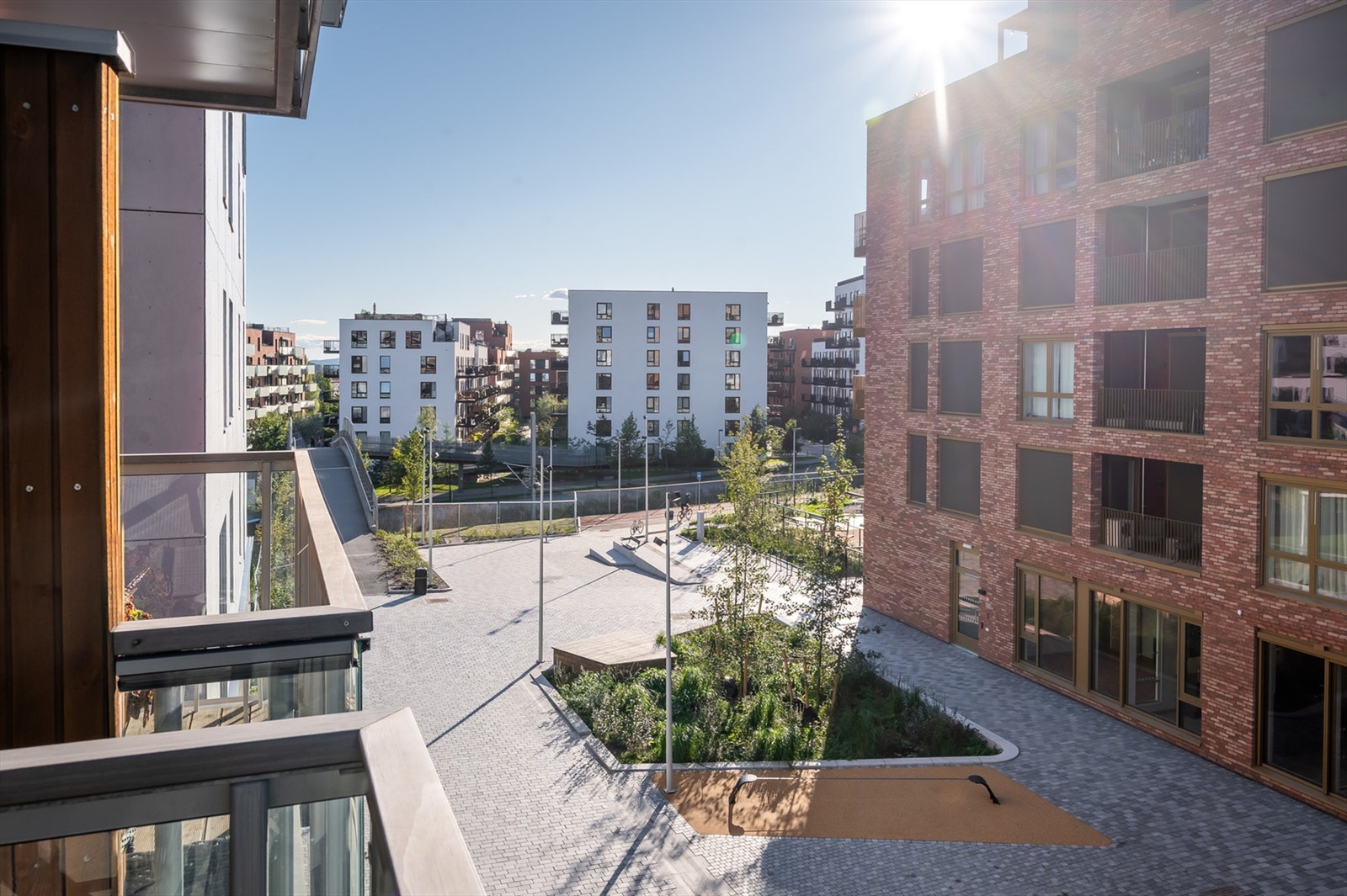 Leiligheten ligger i en høy 3. etasje. Galleribilde