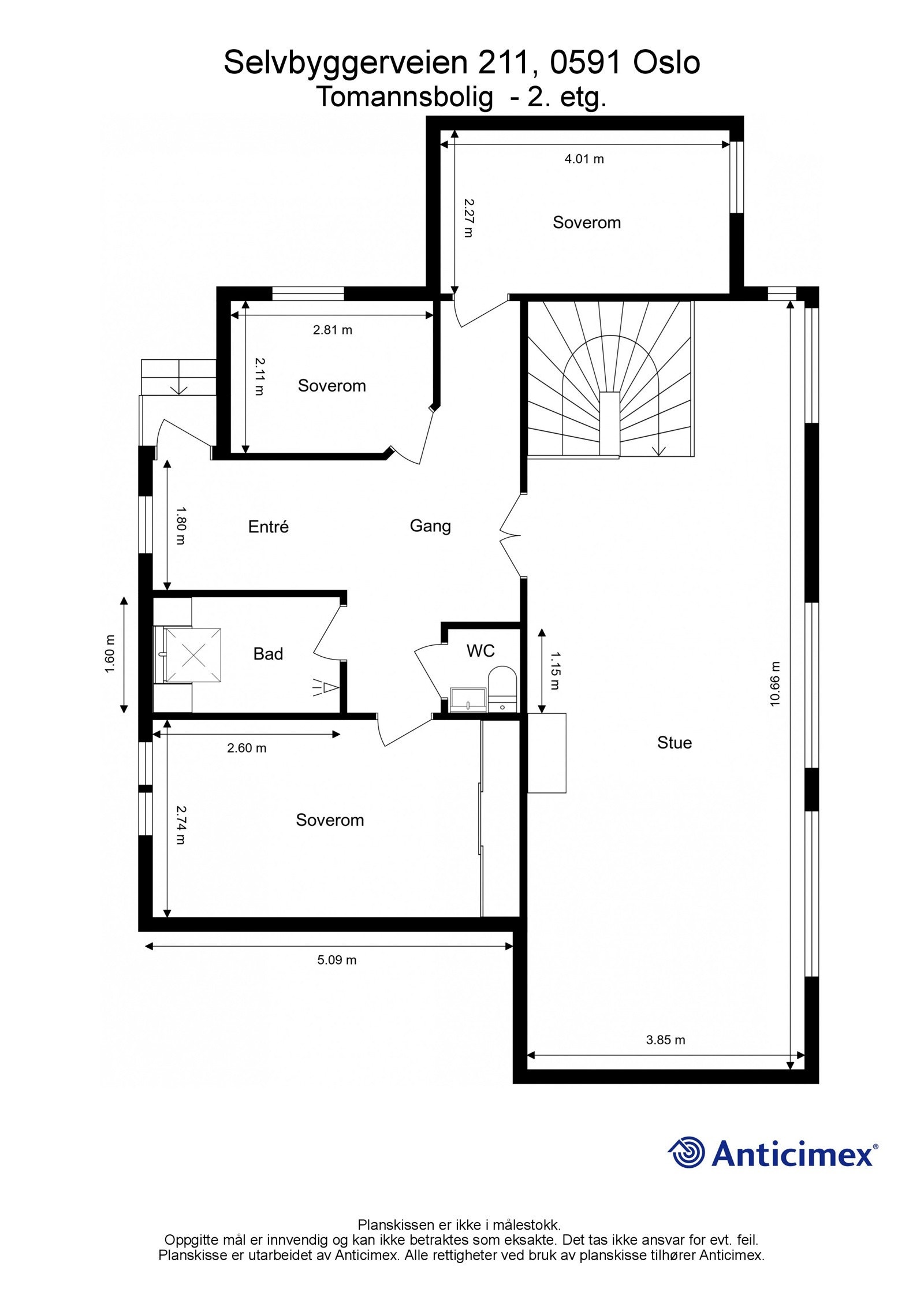 Plantegning 2. etg. Galleribilde