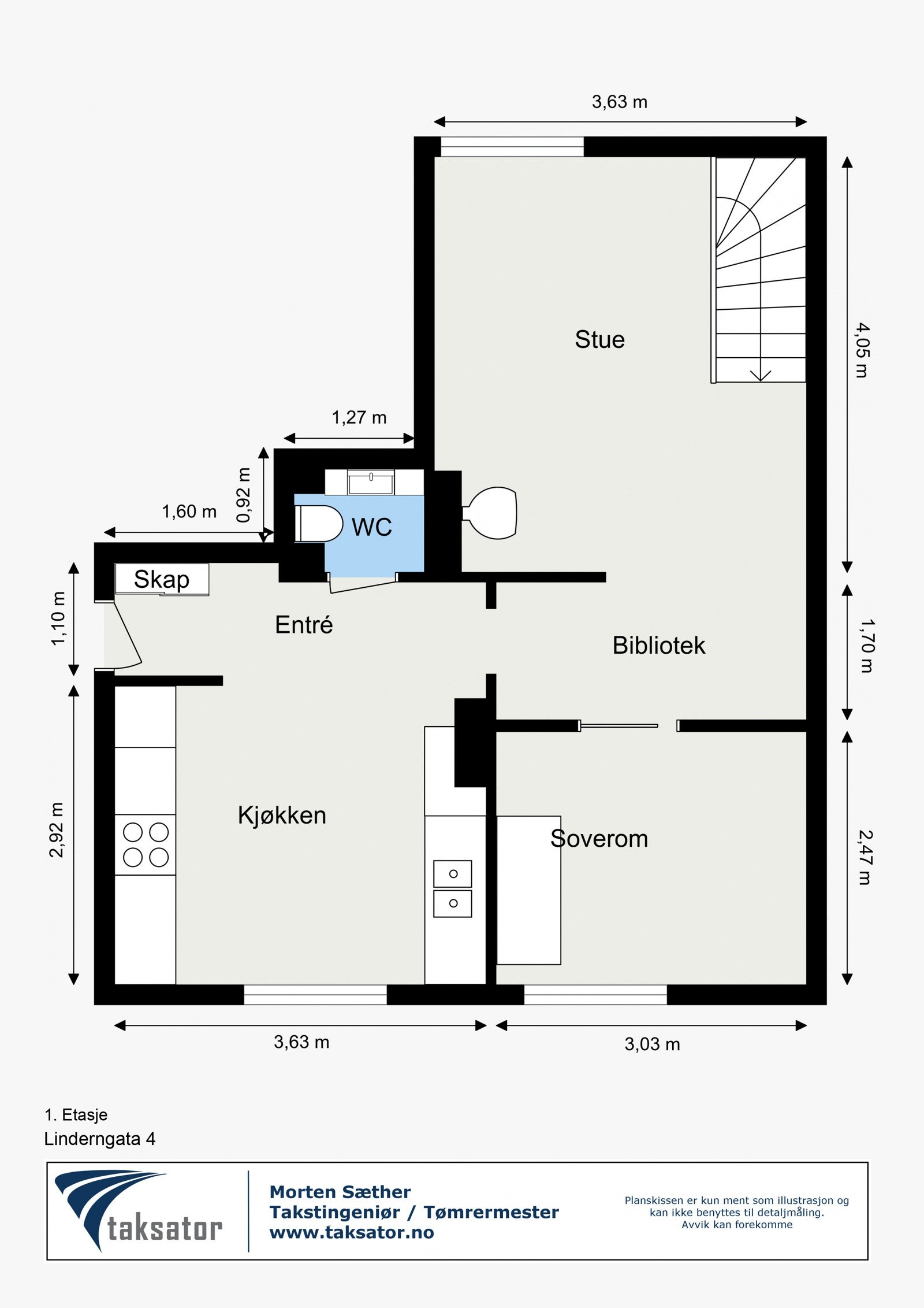 Plantegning - 1. etasje Galleribilde