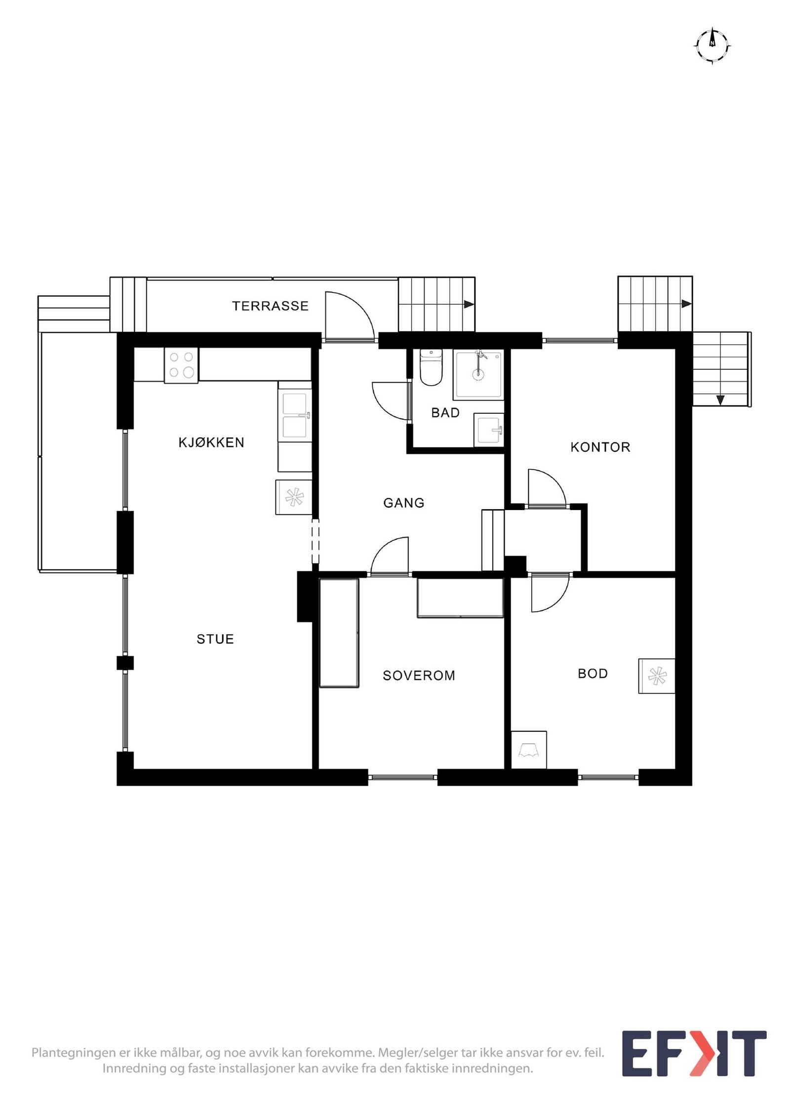 Planløsning utleie Galleribilde