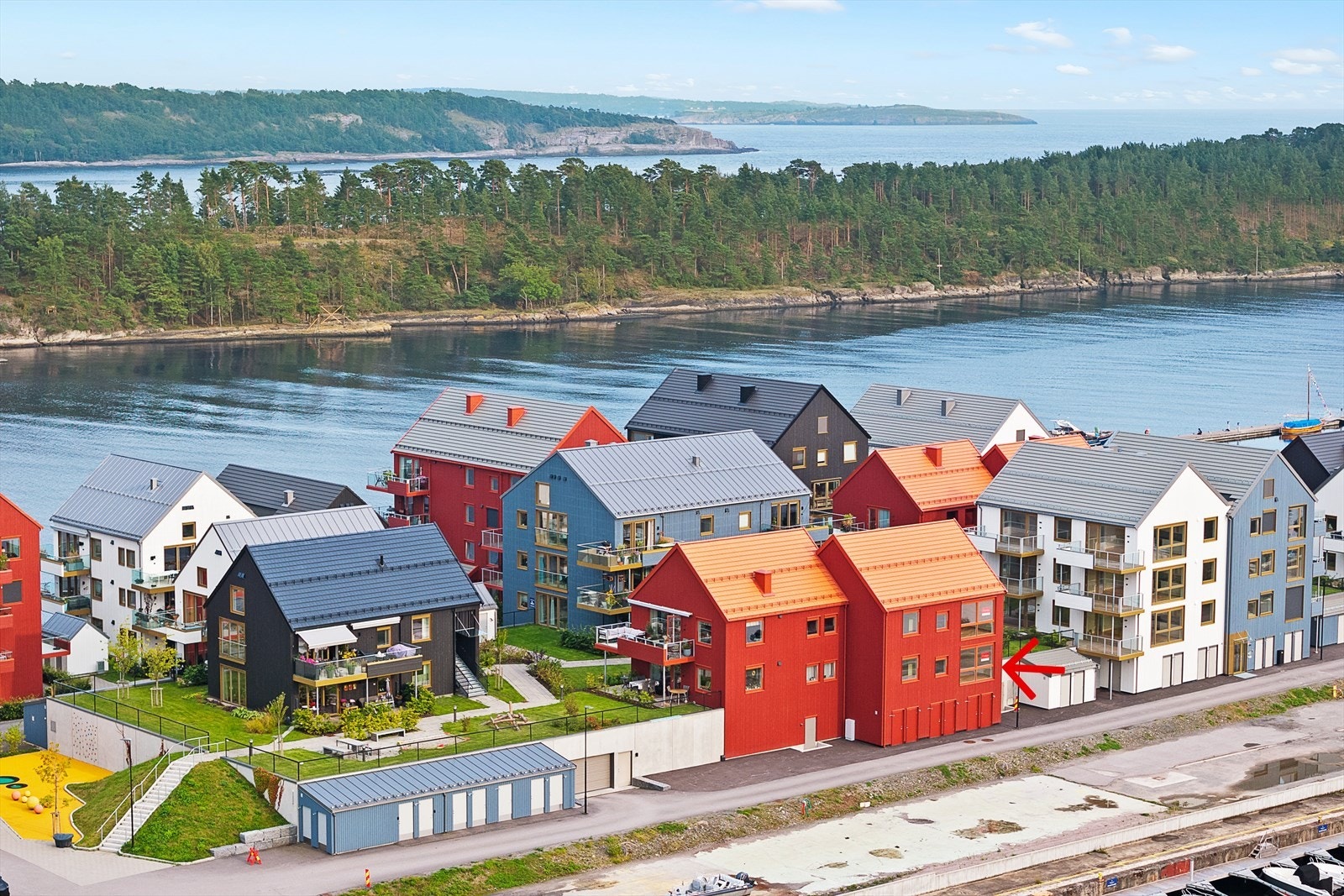 Dronebilde Galleribilde