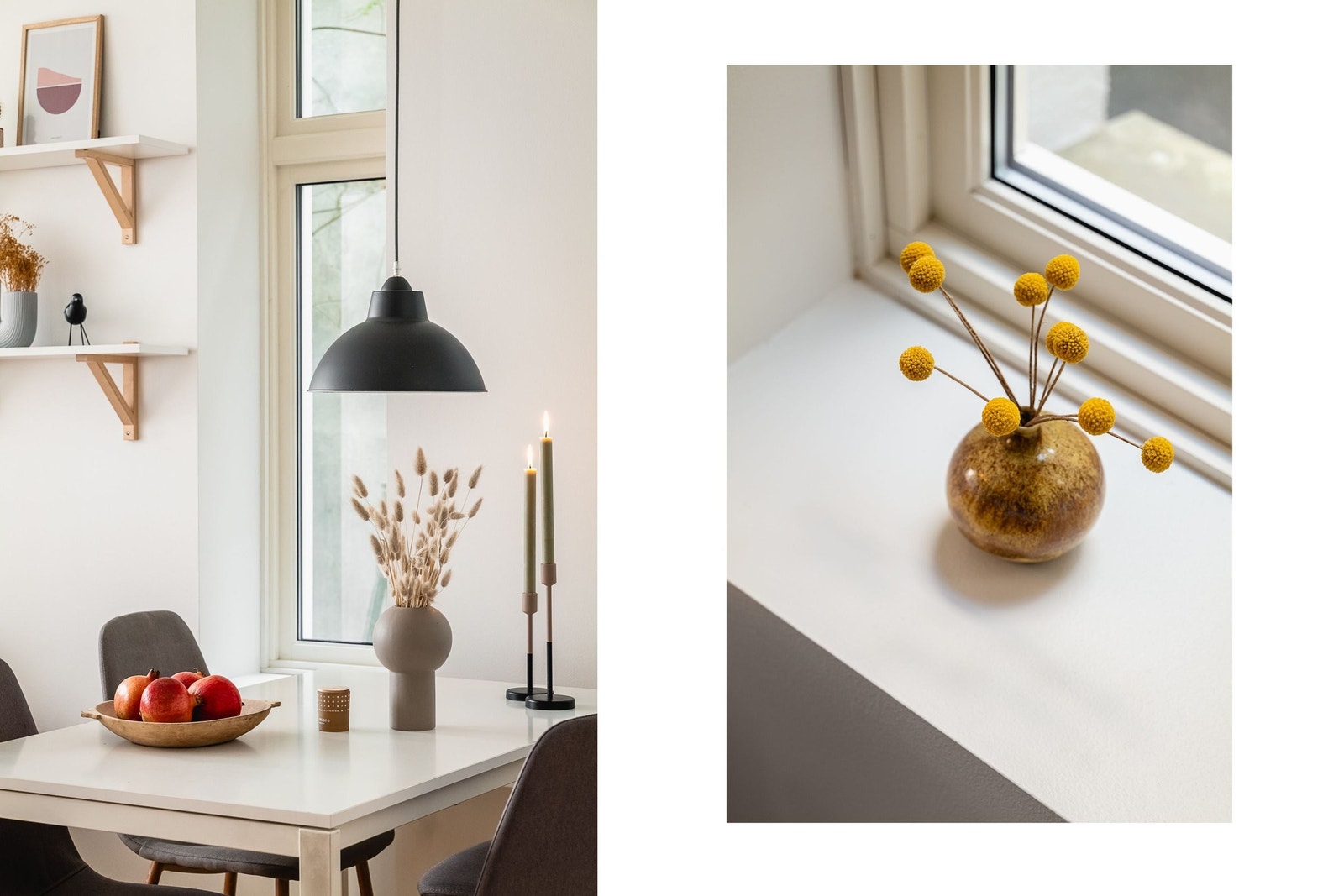 Brede vinduskarmer gir ulike muligheter. Galleribilde