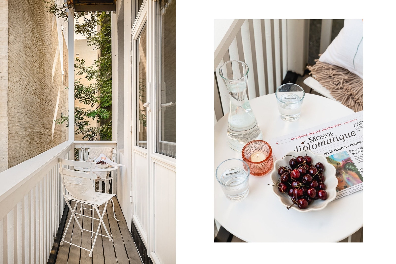 Fra stuen er det utgang til balkong på 2,7 kvm. Galleribilde