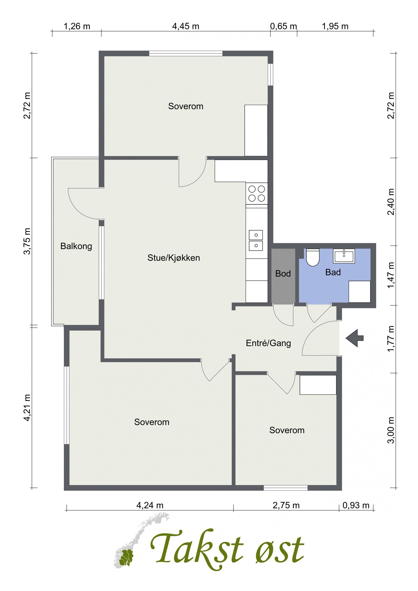 Plantegning. Galleribilde