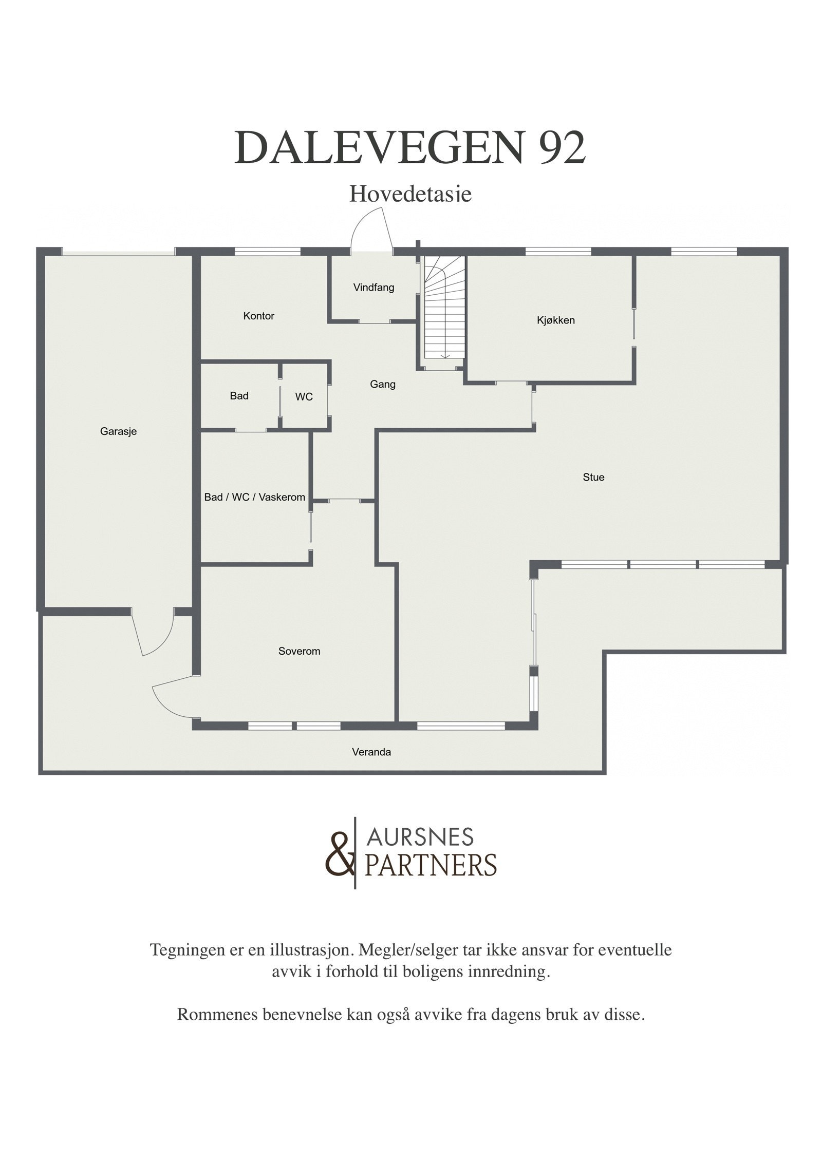 Plantegning 2D - 1.etg Galleribilde