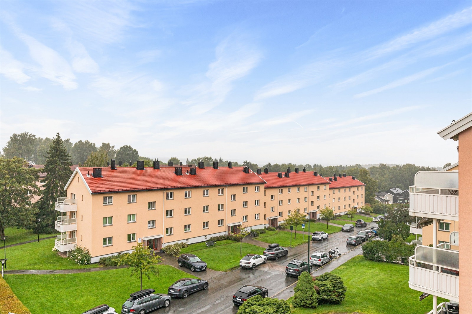 Utsikt fra balkong Galleribilde