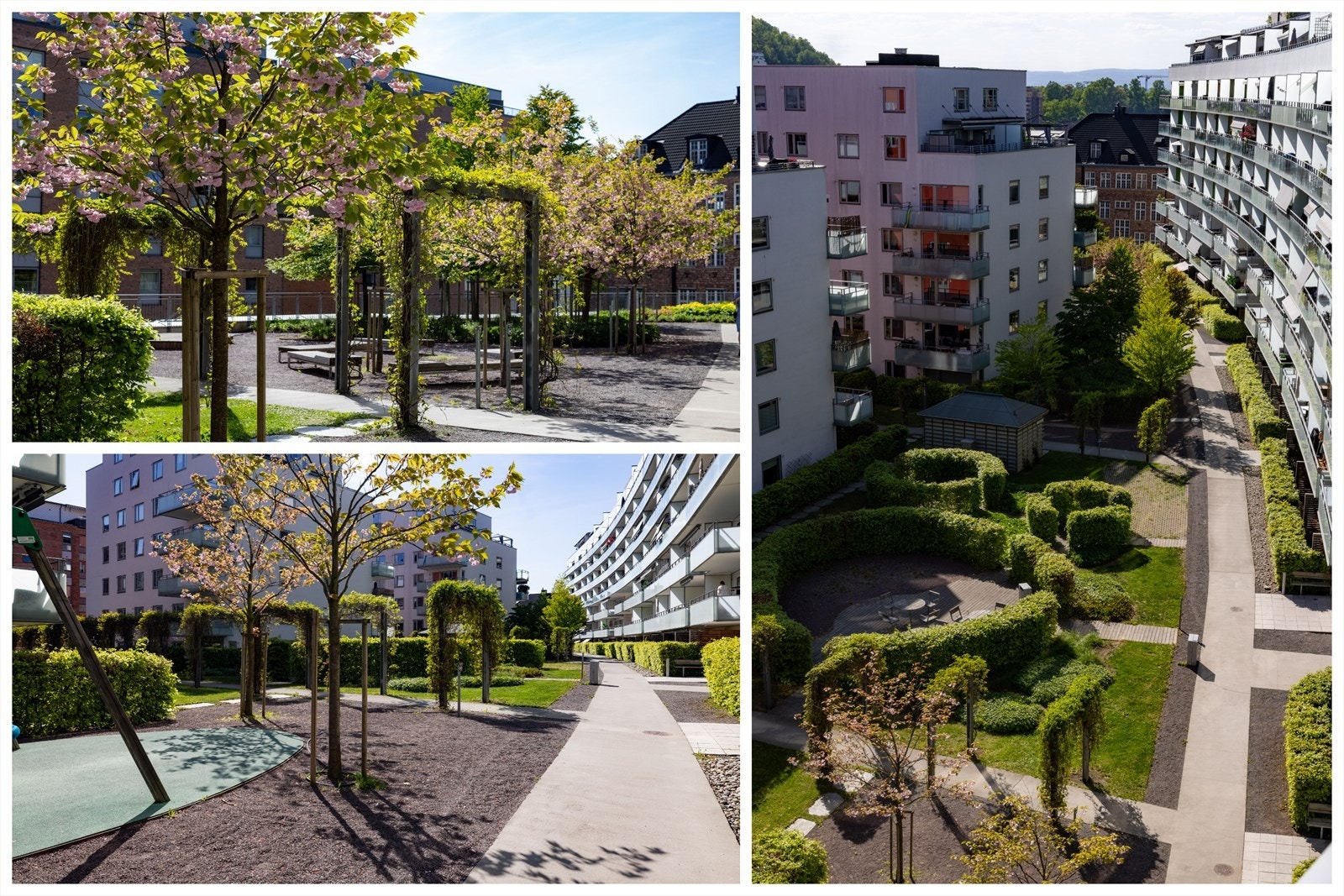 - Utenfor har du en pent opparbeid og hyggelig bakgård - Galleribilde